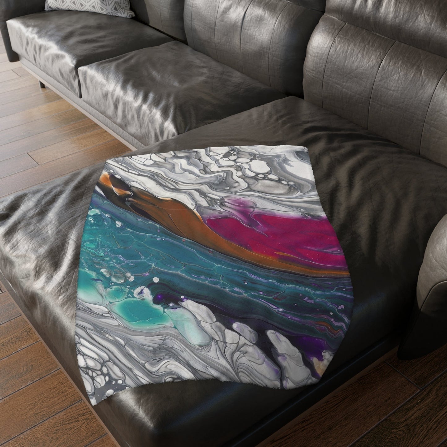 Against The Current - Velveteen Microfiber Blanket