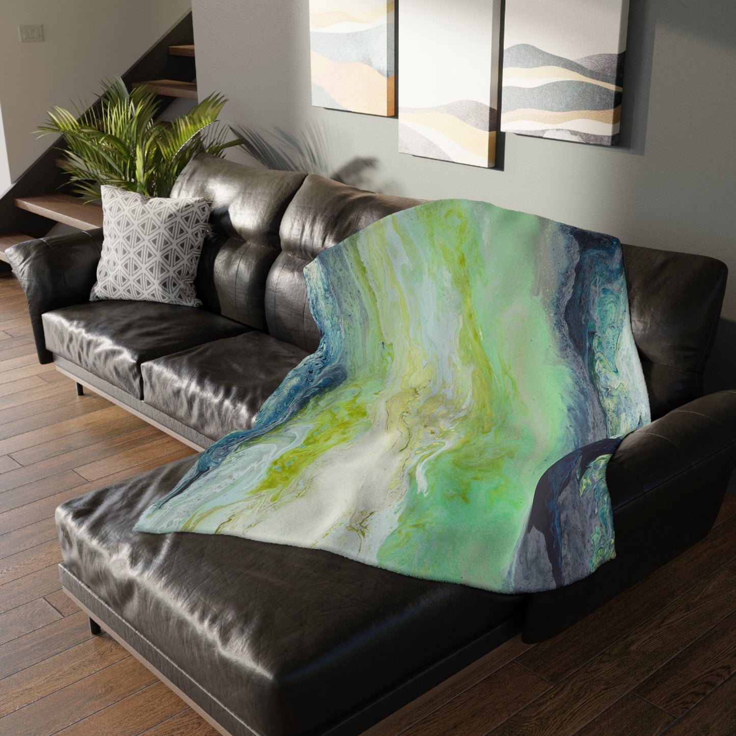 Rainy Day Sunshine - Velveteen Microfiber Blanket