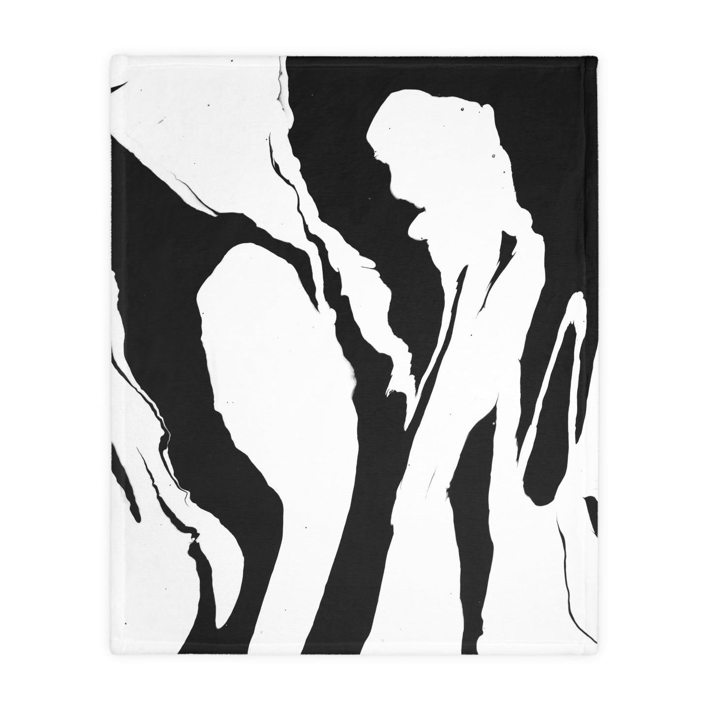 Positive and Negative - Velveteen Microfiber Blanket