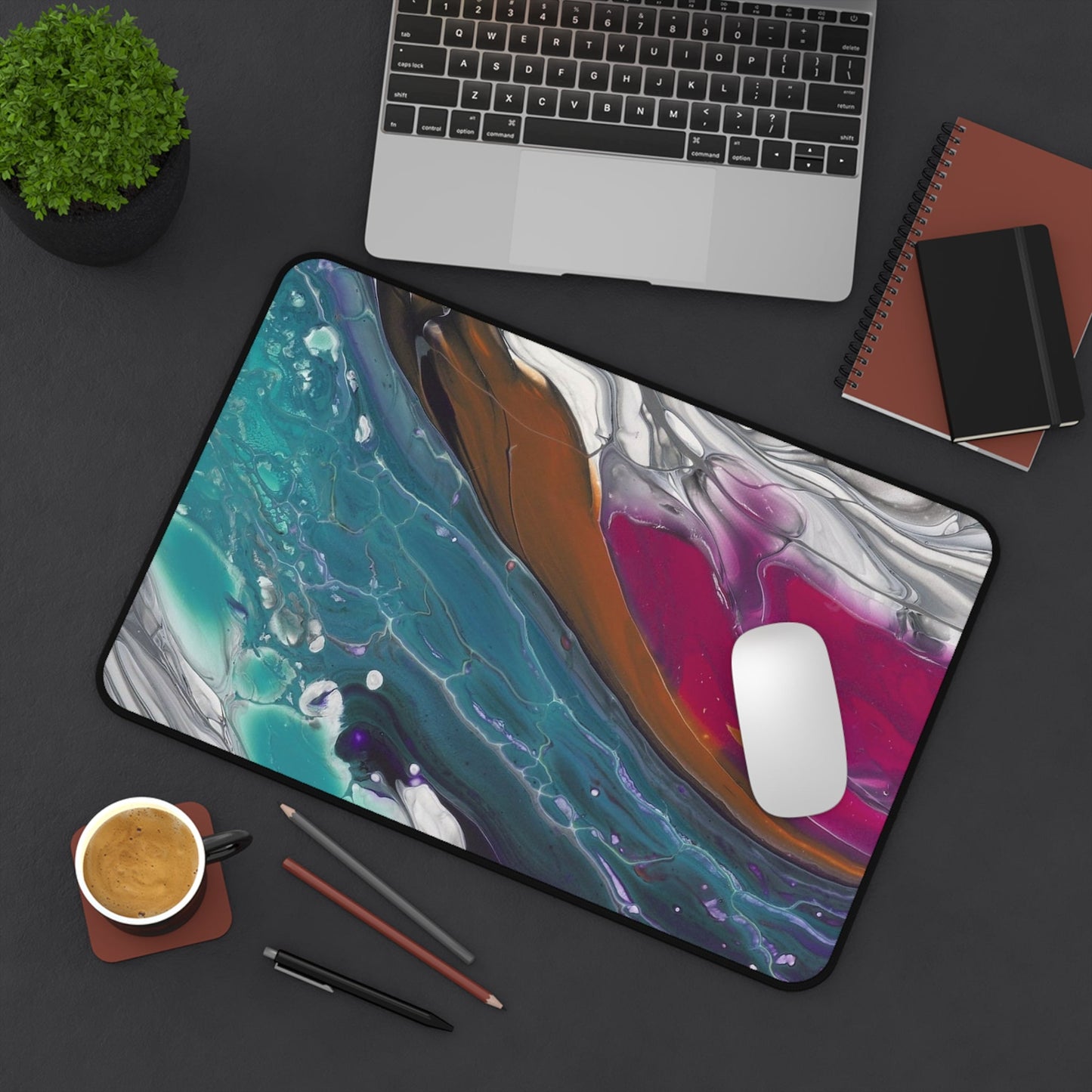 'Against The Current' - Desk or Workspace Mat