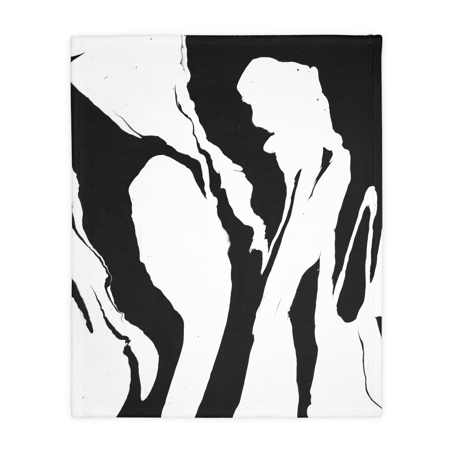 Positive and Negative - Velveteen Microfiber Blanket