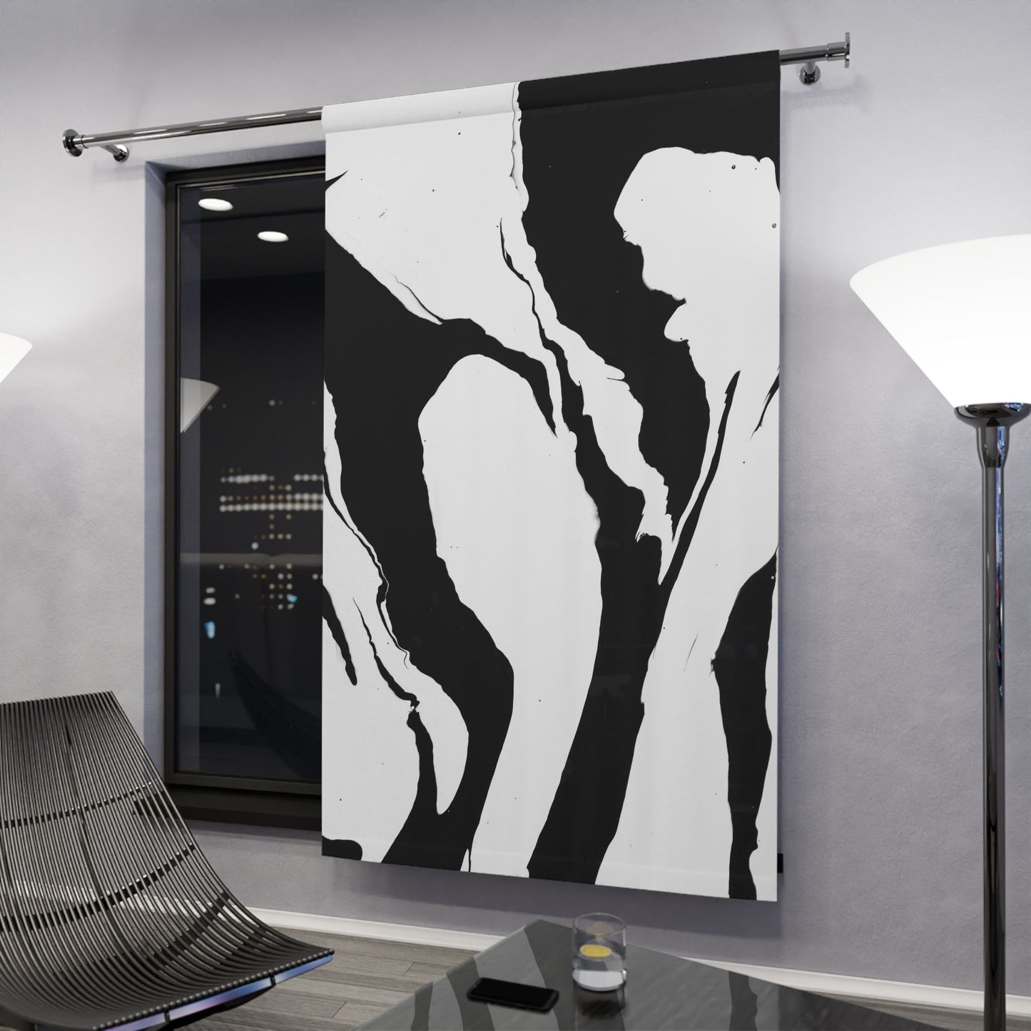 'Positive and Negative' - Black-out Curtain