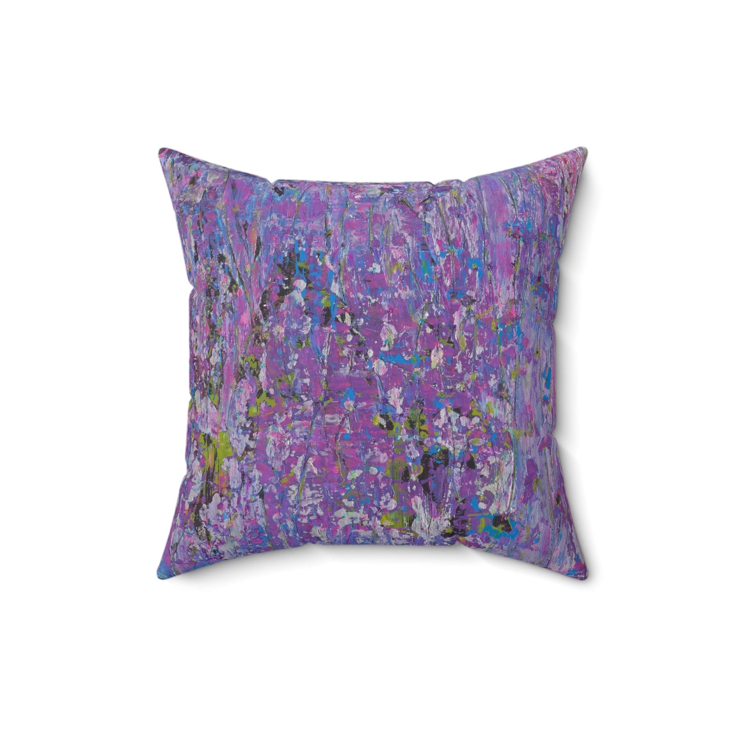 Meadow Sunrise - Faux Suede Pillow