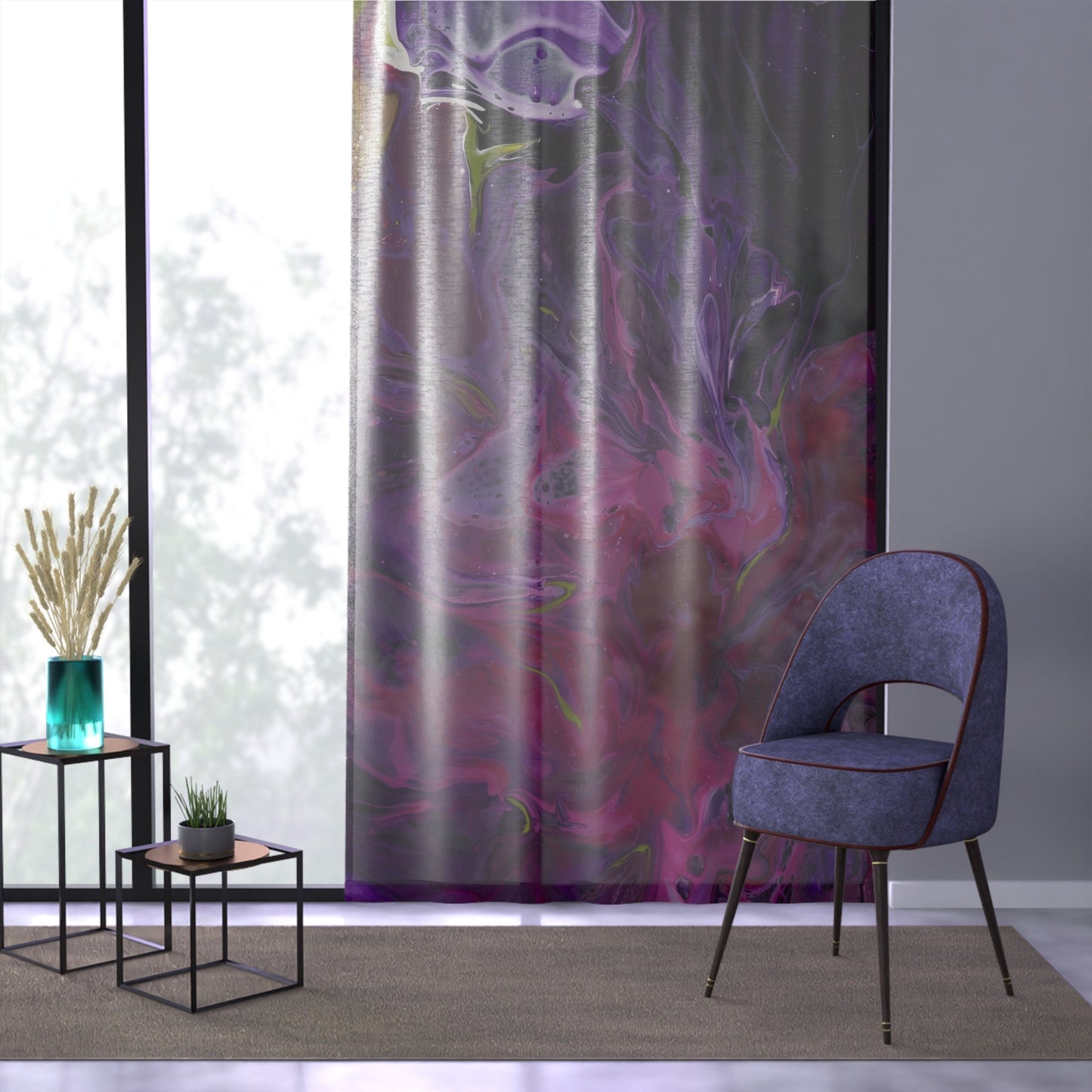 'Blooming Gorgeous' - Sheer Curtain