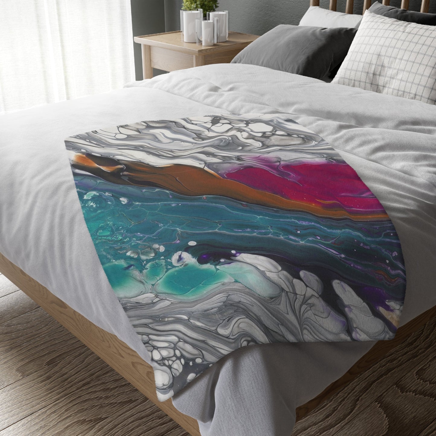 Against The Current - Velveteen Microfiber Blanket