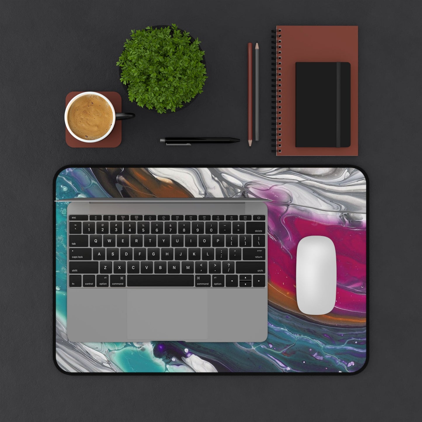 'Against The Current' - Desk or Workspace Mat
