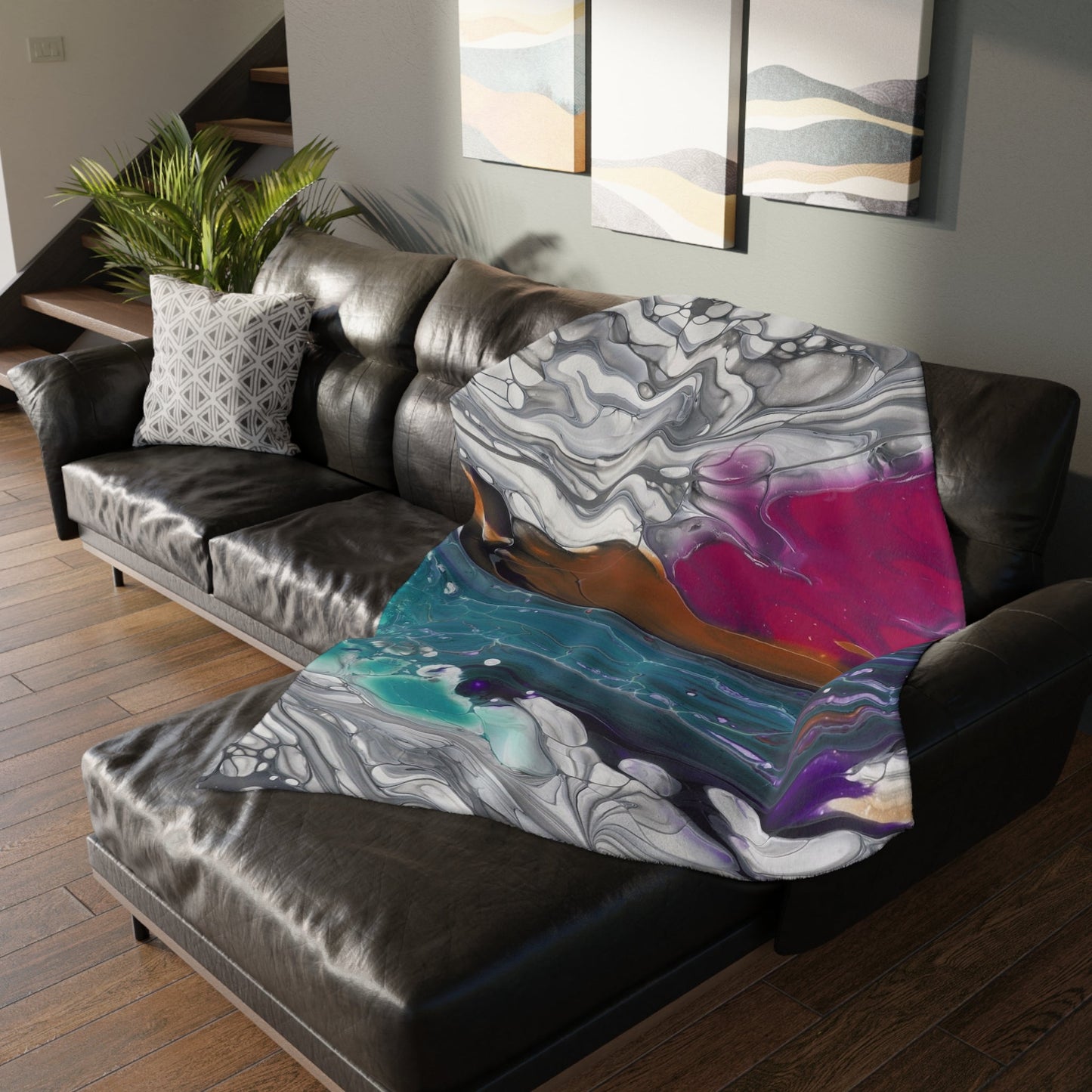 Against The Current - Velveteen Microfiber Blanket