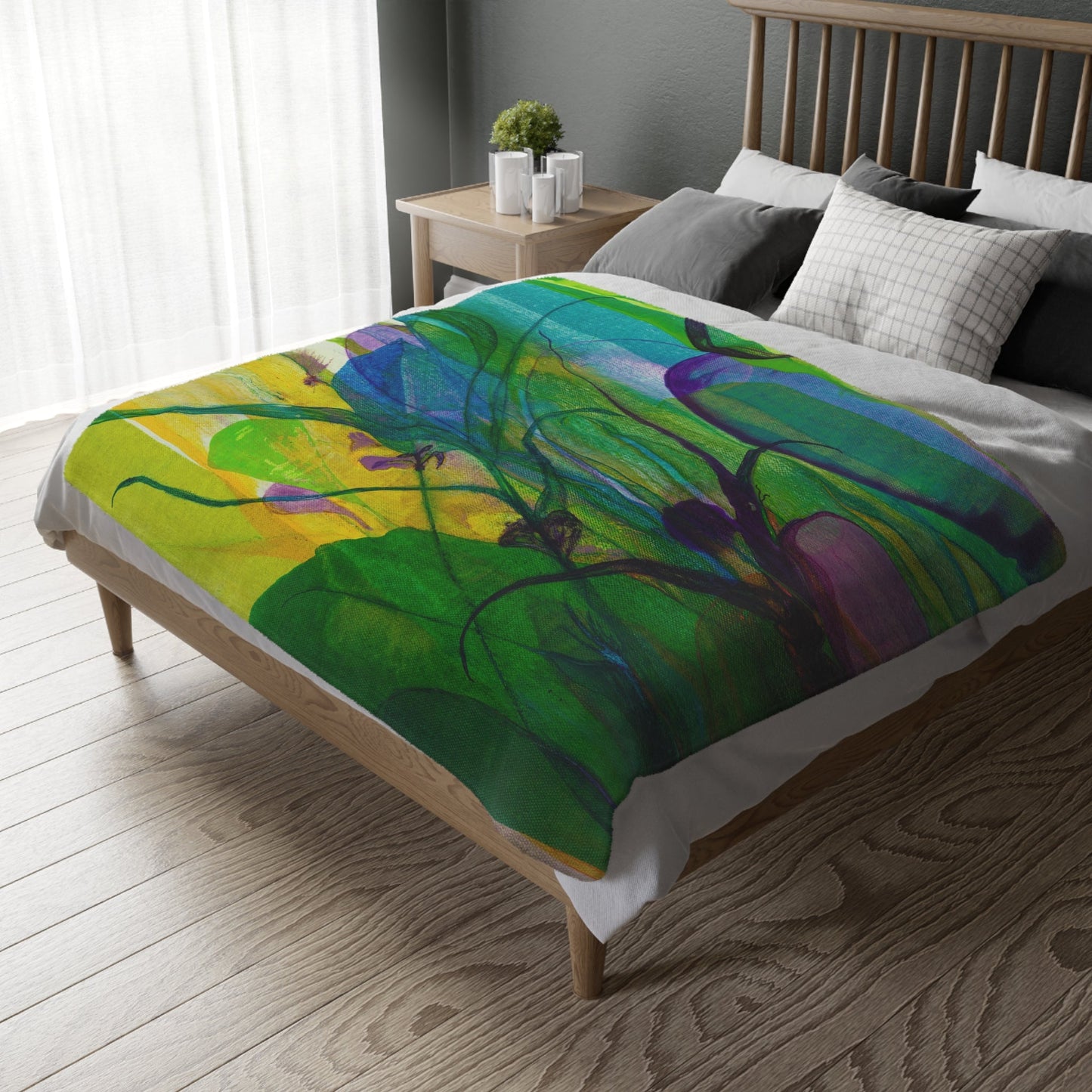 Through the Looking Glass - Velveteen Microfiber Blanket