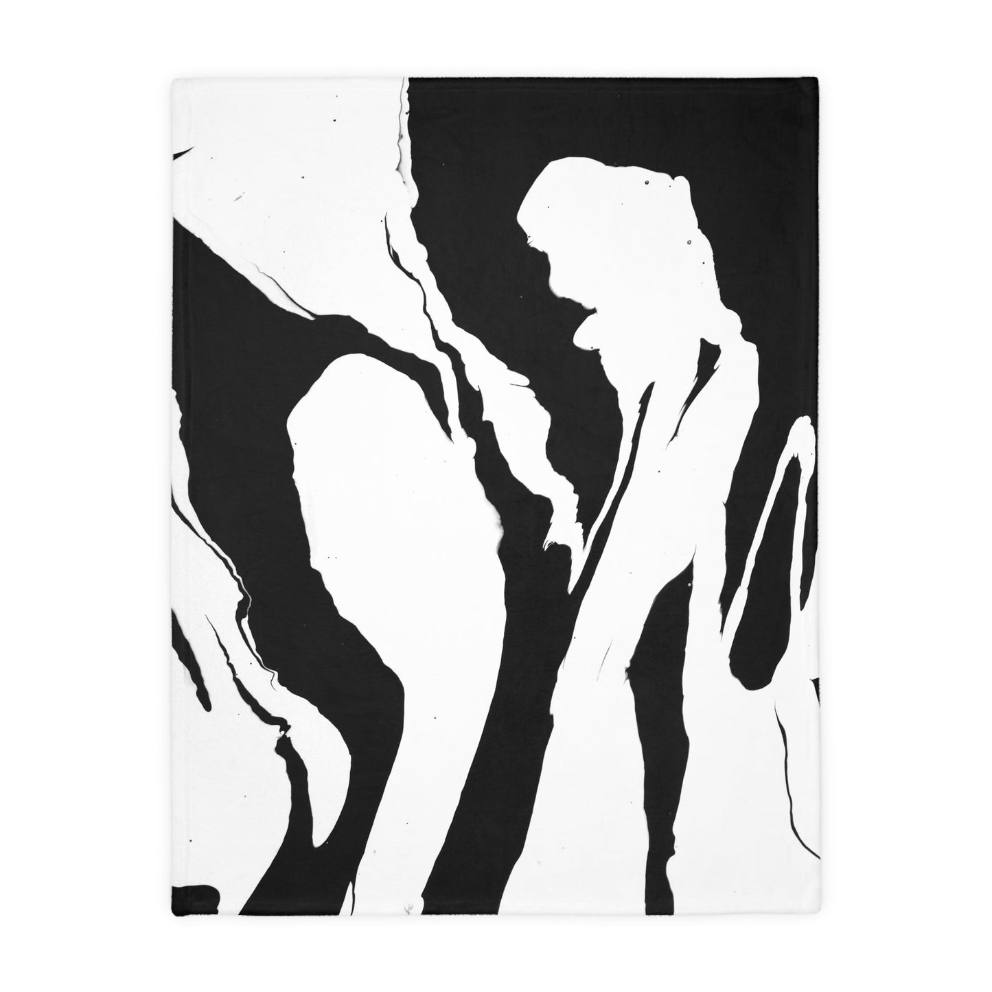 Positive and Negative - Velveteen Microfiber Blanket