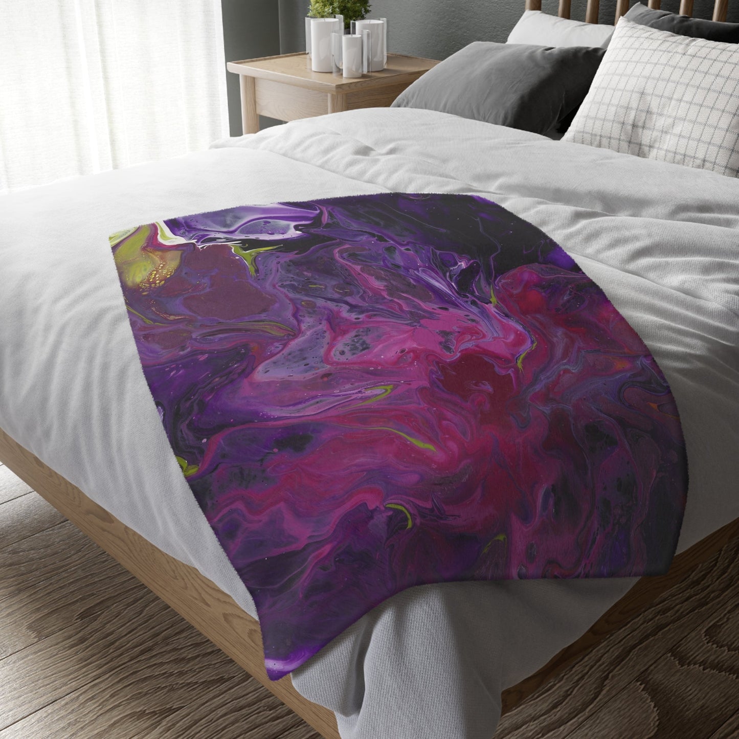 Blooming Gorgeous - Velveteen Microfiber Blanket