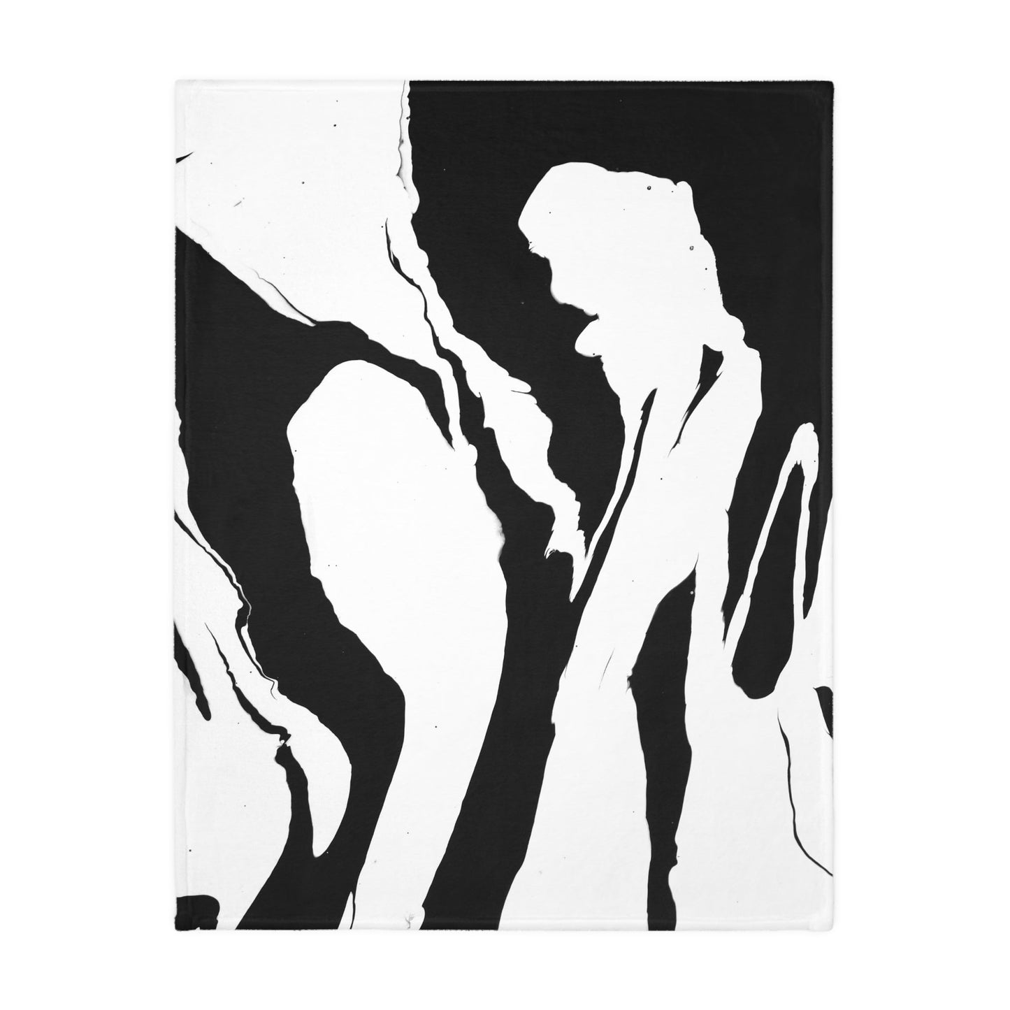 Positive and Negative - Velveteen Microfiber Blanket