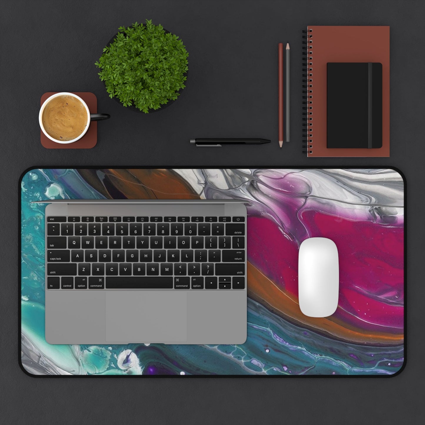 'Against The Current' - Desk or Workspace Mat