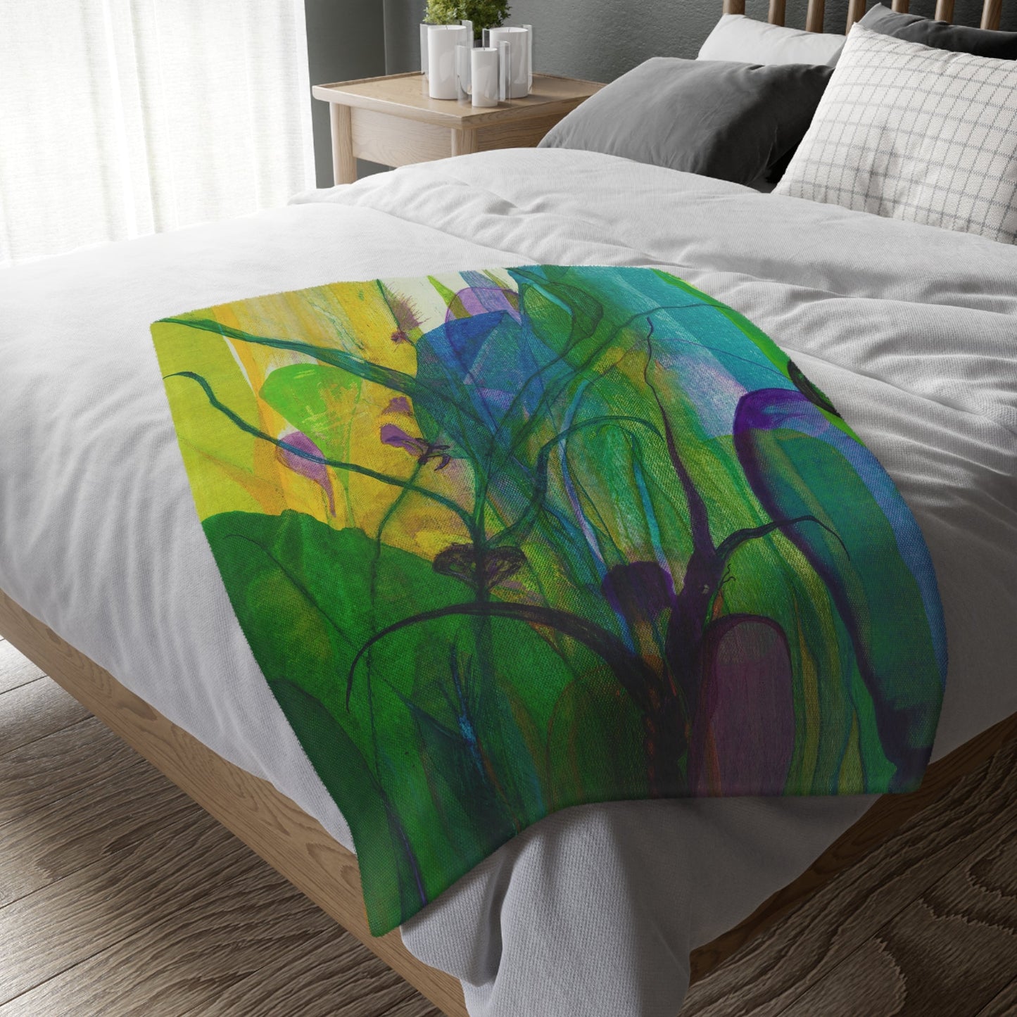 Through the Looking Glass - Velveteen Microfiber Blanket