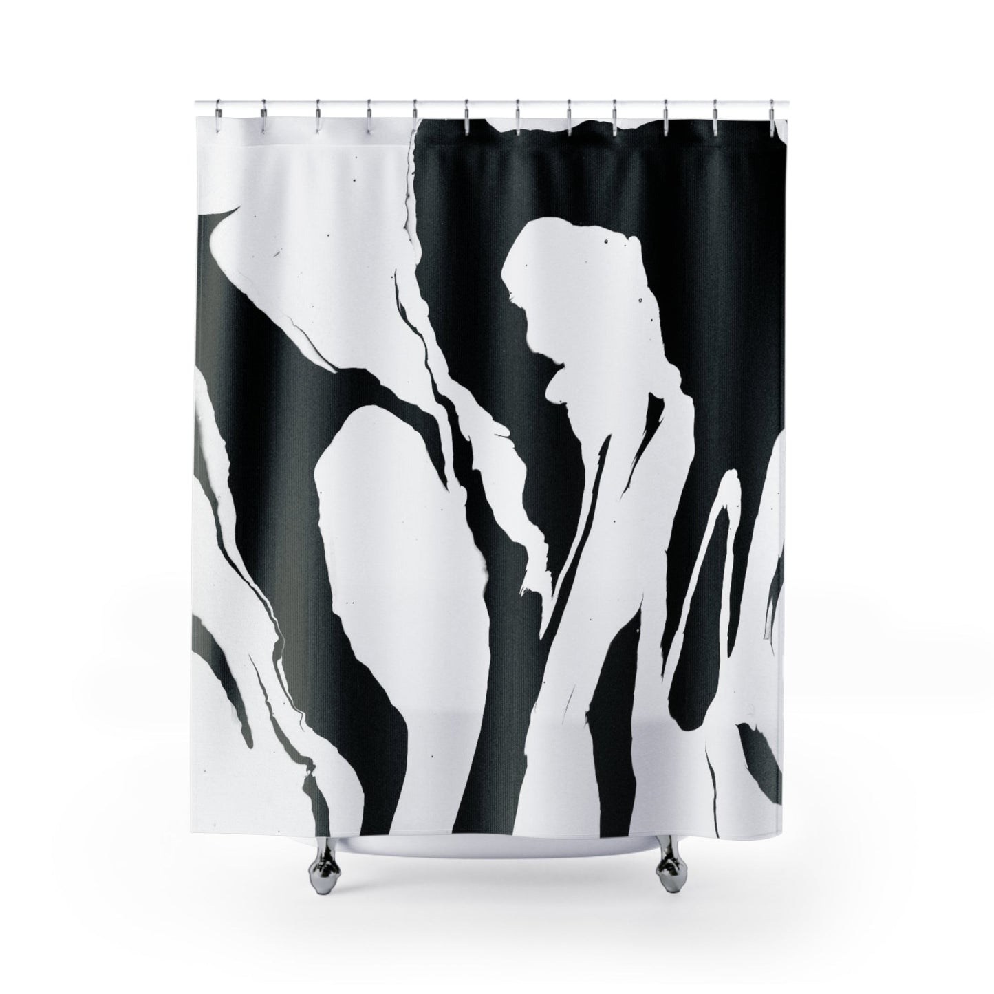 Positive and Negative - Shower Curtain
