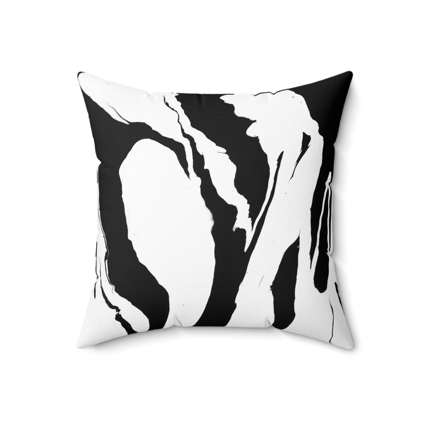 Positive and Negative - Faux Suede Pillow