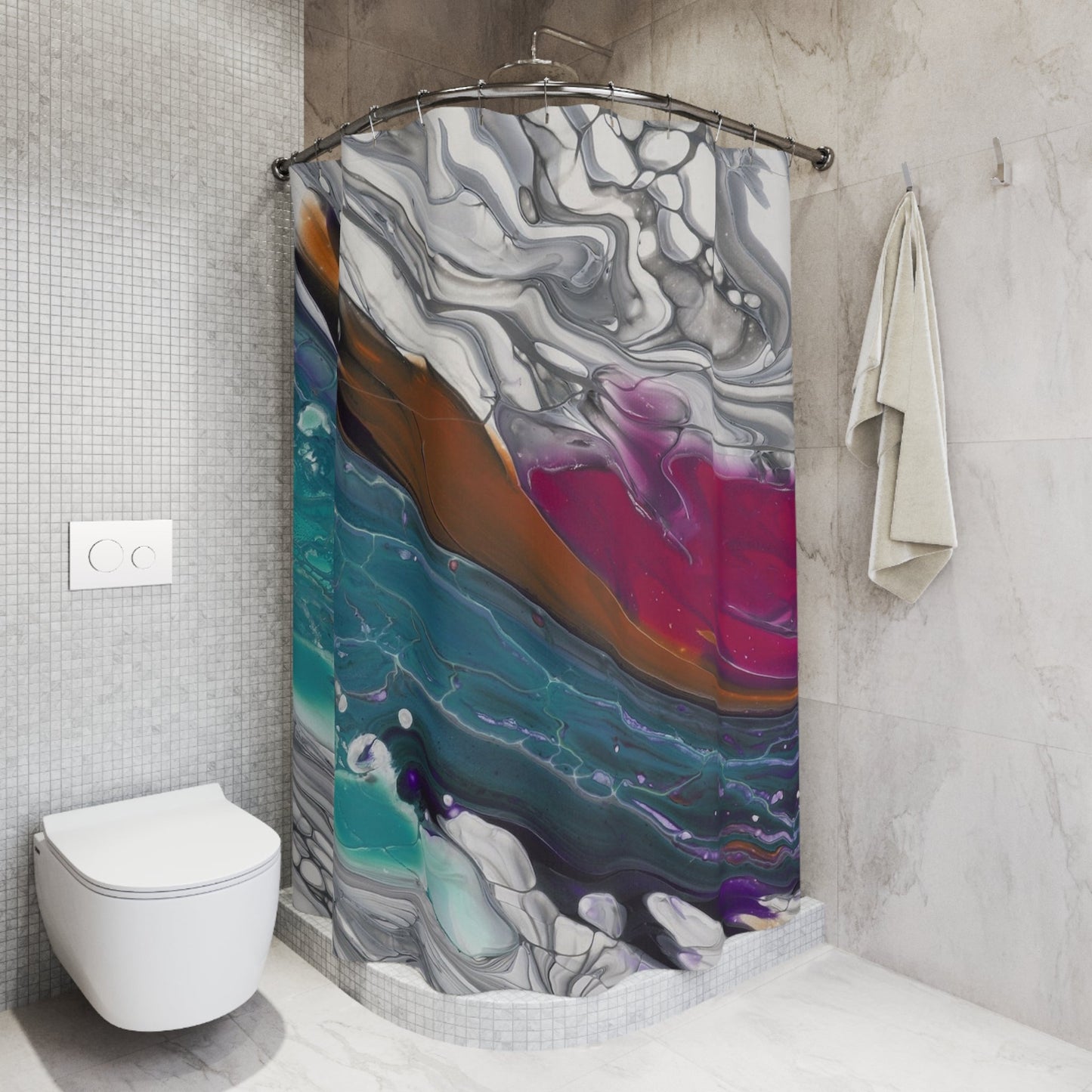 Against The Current - Shower Curtain