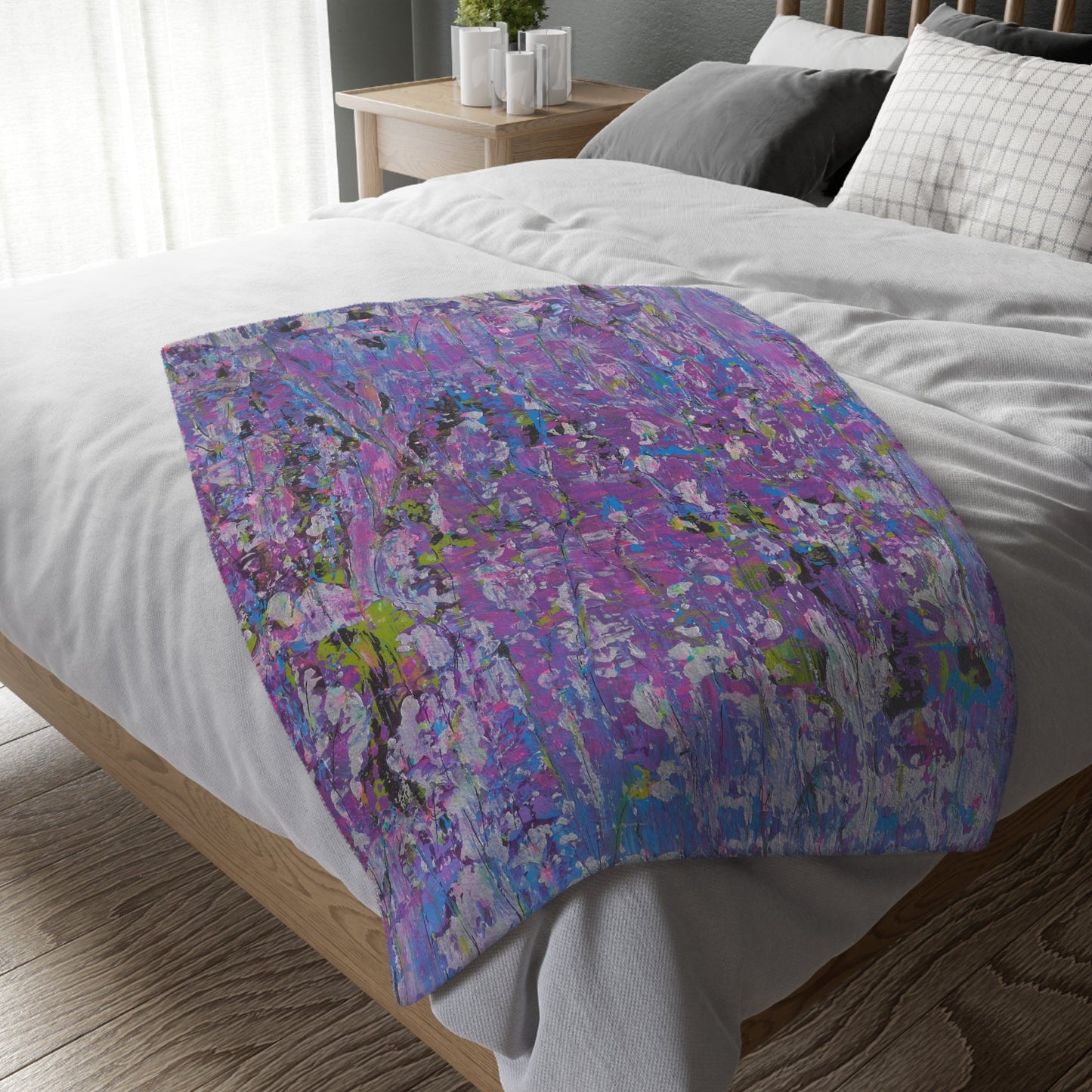 Meadow Sunrise - Velveteen Microfiber Blanket