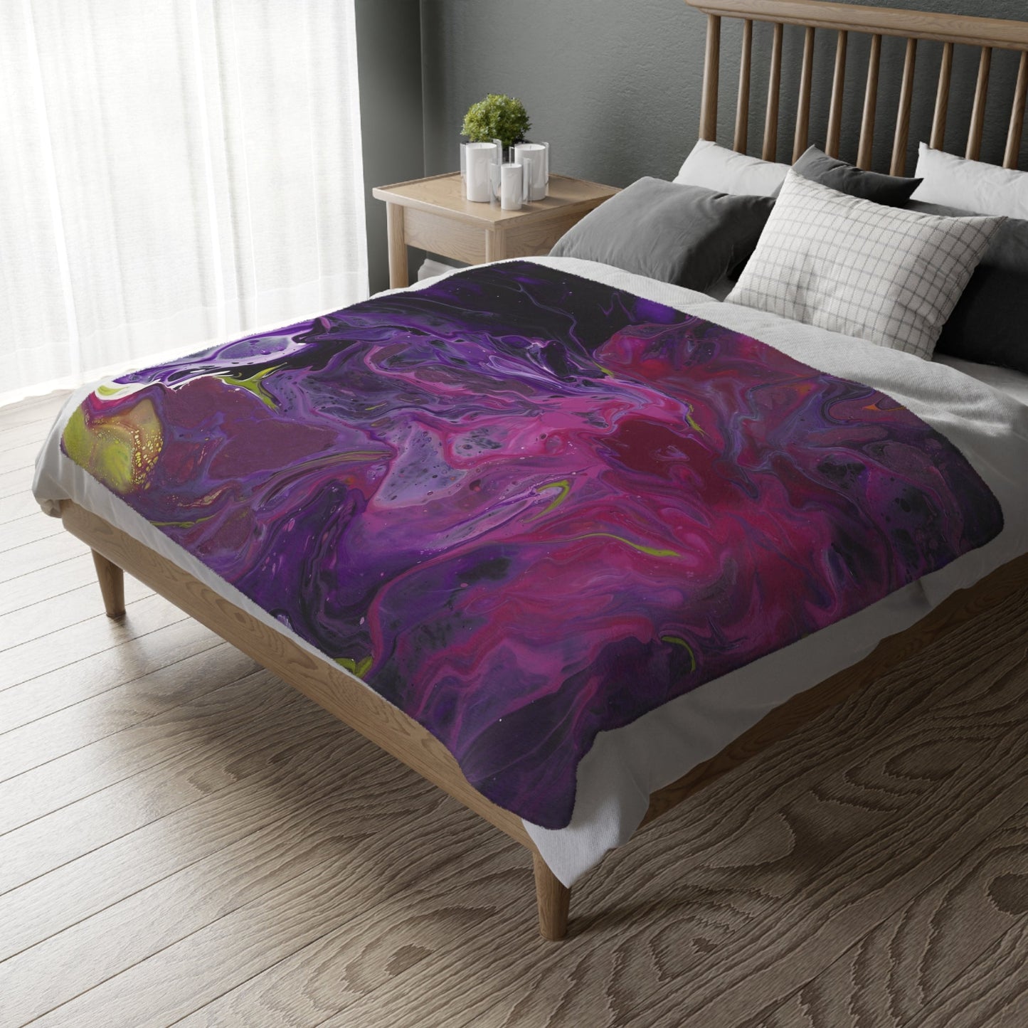 Blooming Gorgeous - Velveteen Microfiber Blanket