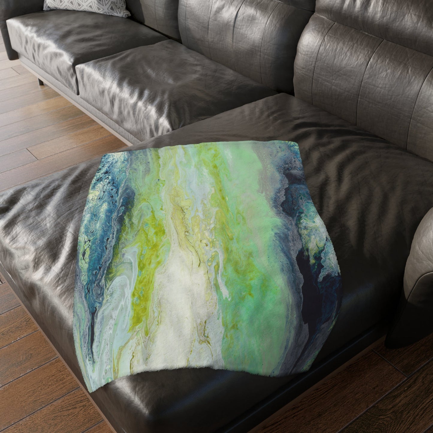 Rainy Day Sunshine - Velveteen Microfiber Blanket