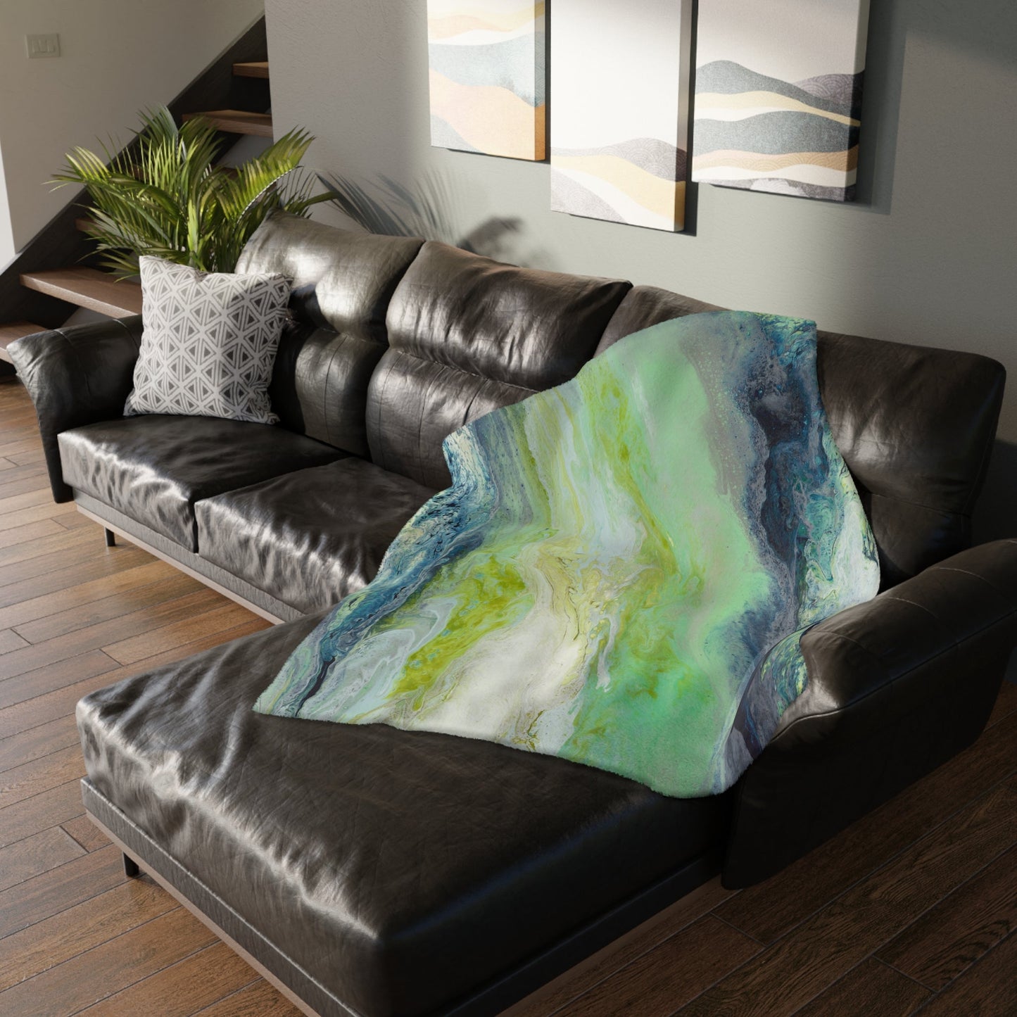 Rainy Day Sunshine - Velveteen Microfiber Blanket