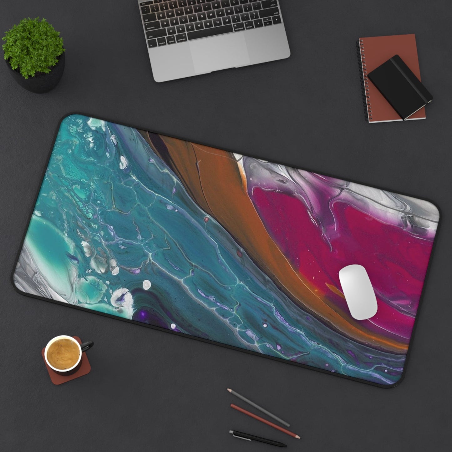 'Against The Current' - Desk or Workspace Mat