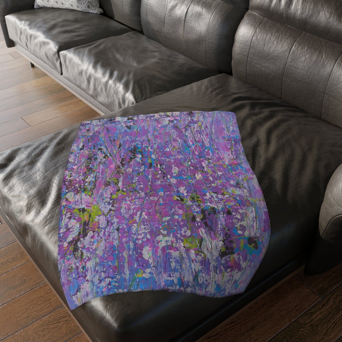 Meadow Sunrise - Velveteen Microfiber Blanket
