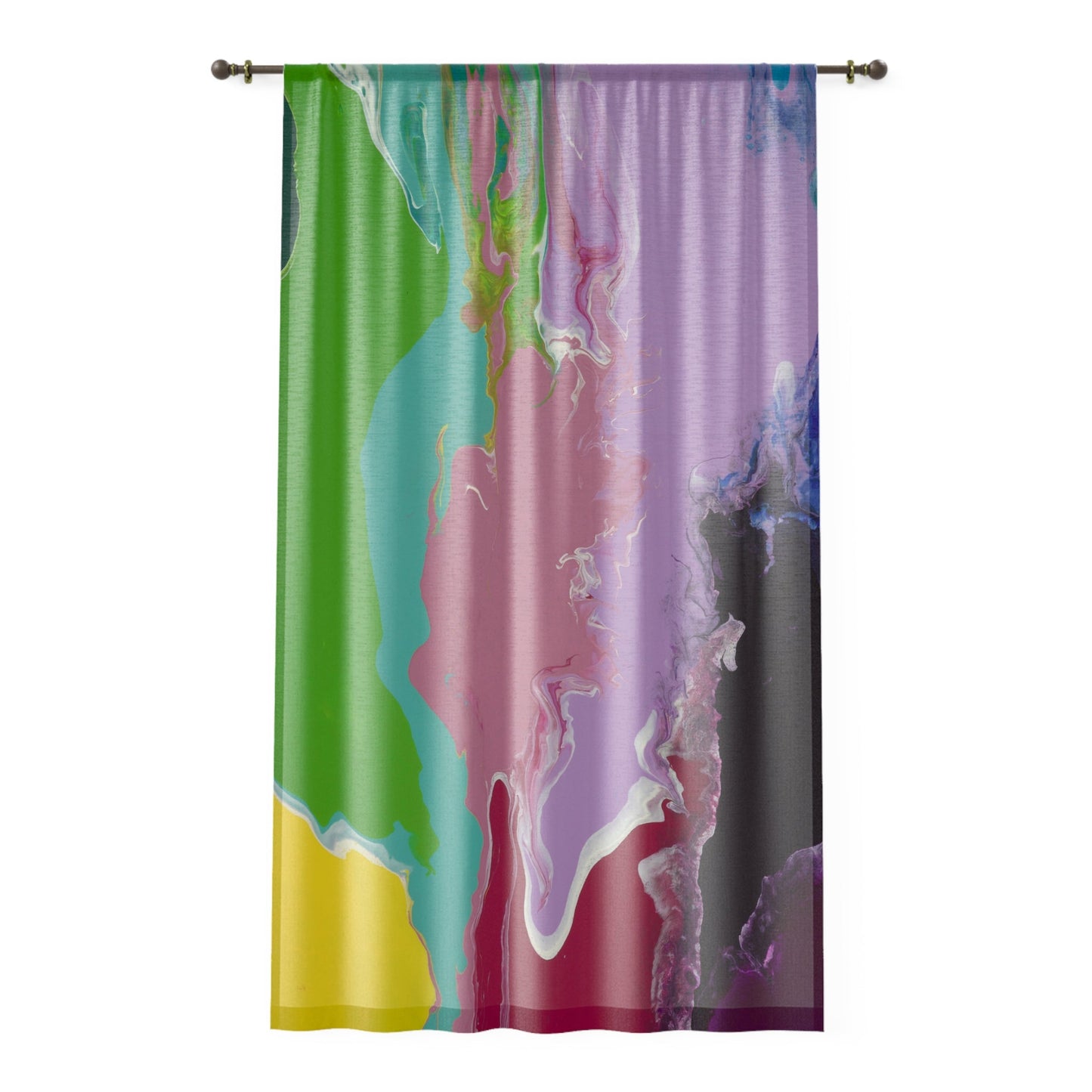 'Playing With Rainbows' - Sheer Curtain