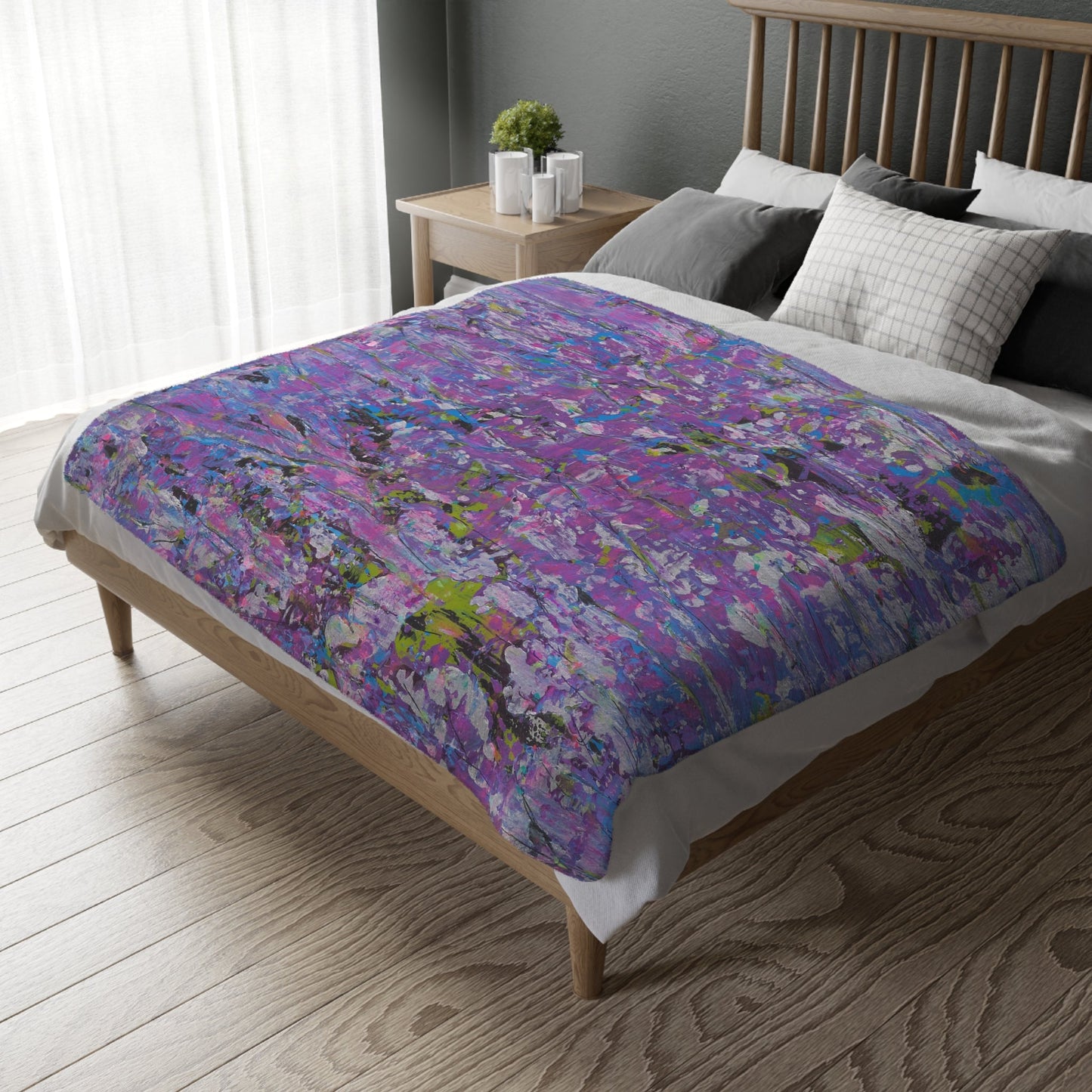 Meadow Sunrise - Velveteen Microfiber Blanket