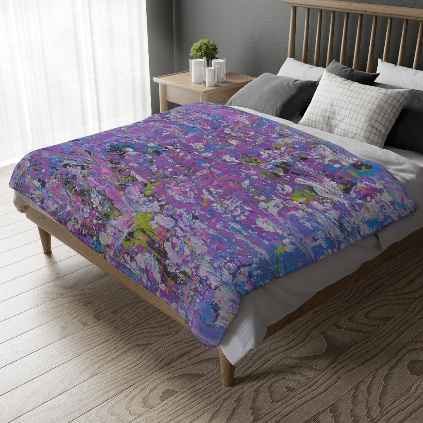 Meadow Sunrise - Velveteen Microfiber Blanket