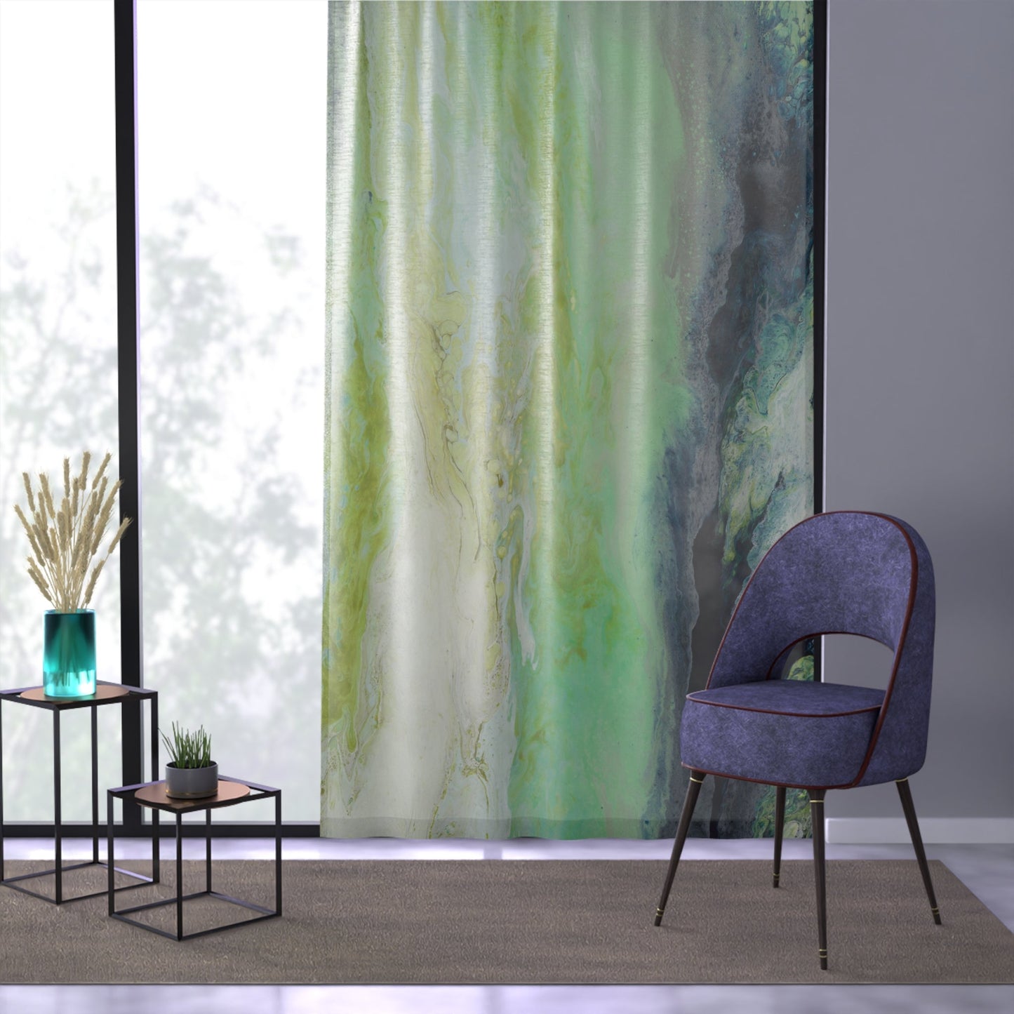 'Rainy Day Sunshine' - Sheer Curtain