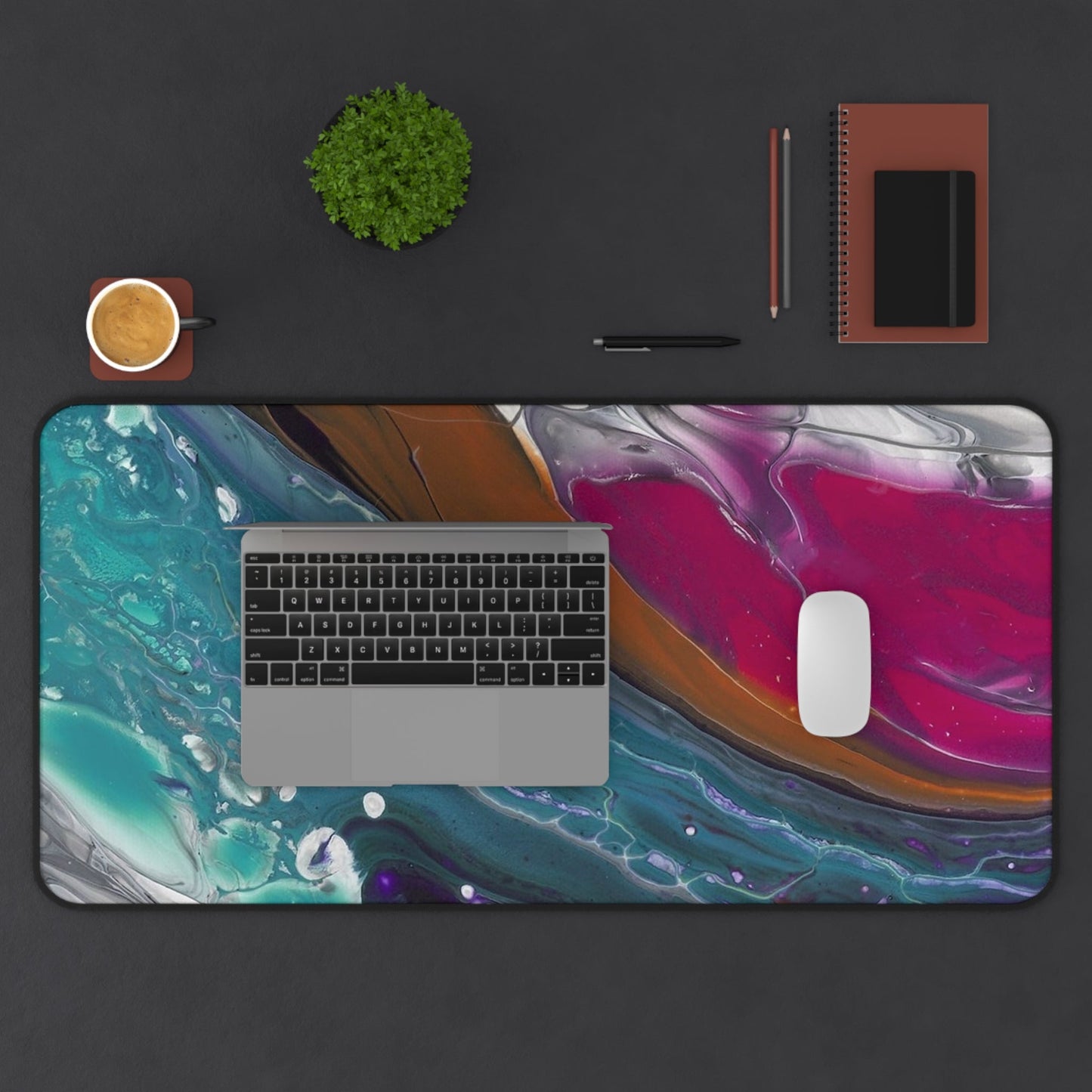 'Against The Current' - Desk or Workspace Mat