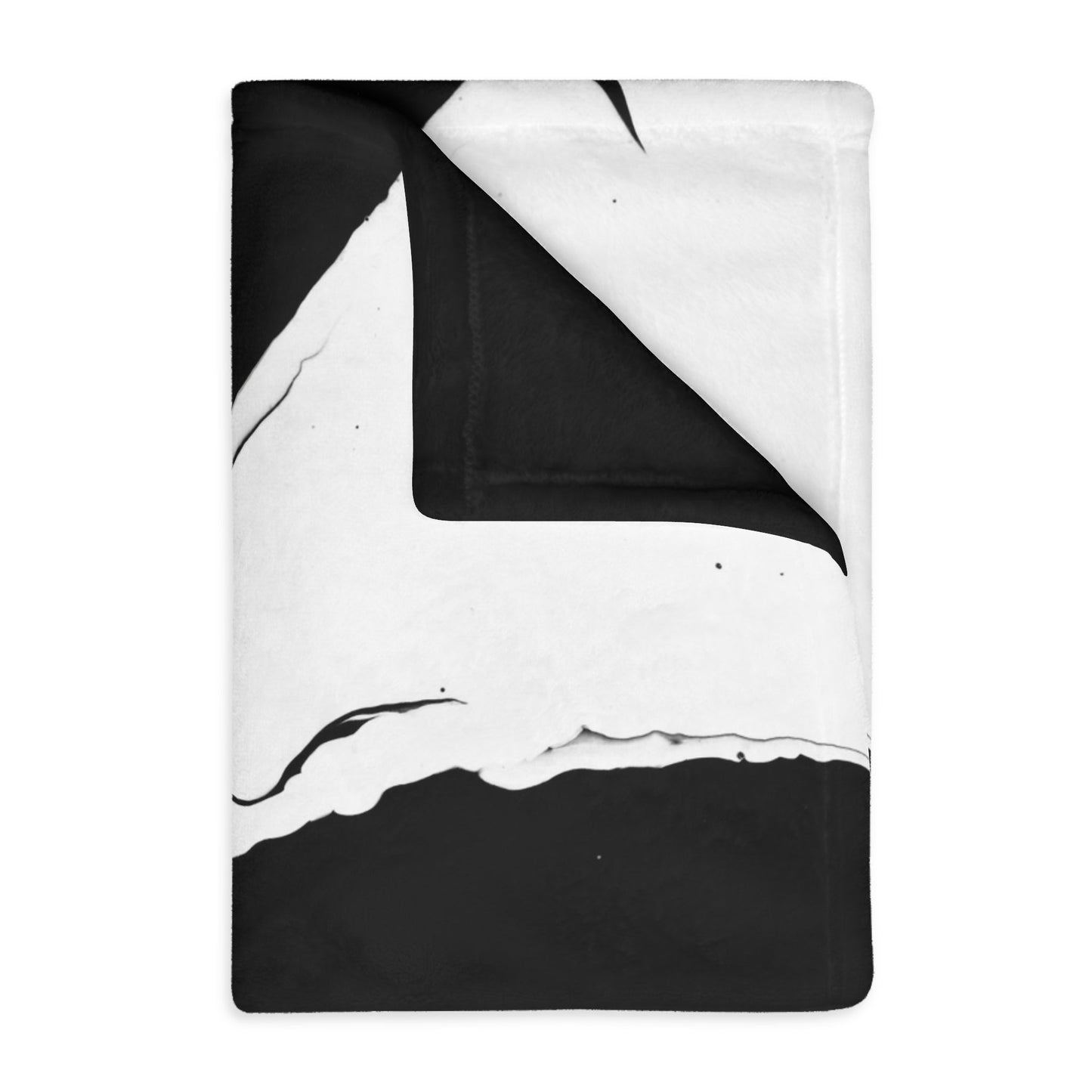 Positive and Negative - Velveteen Microfiber Blanket