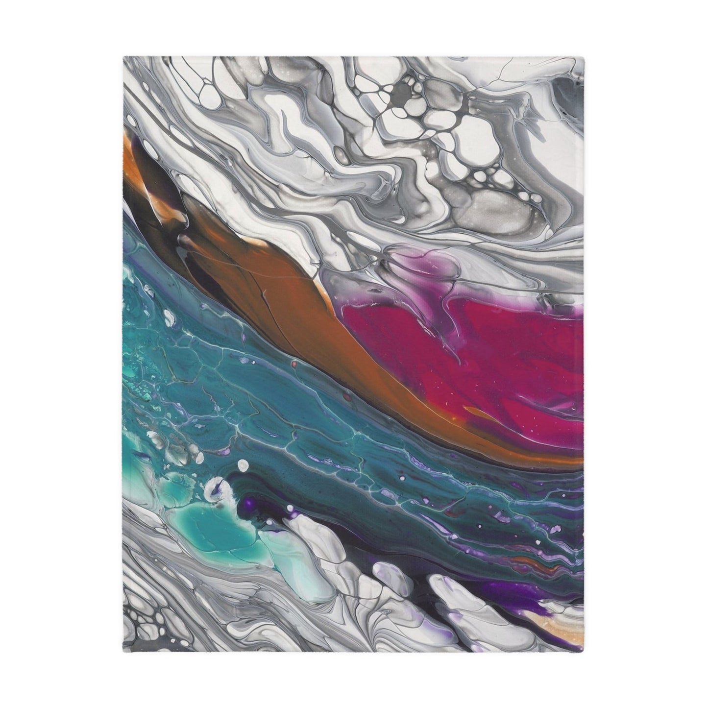 Against The Current - Velveteen Microfiber Blanket