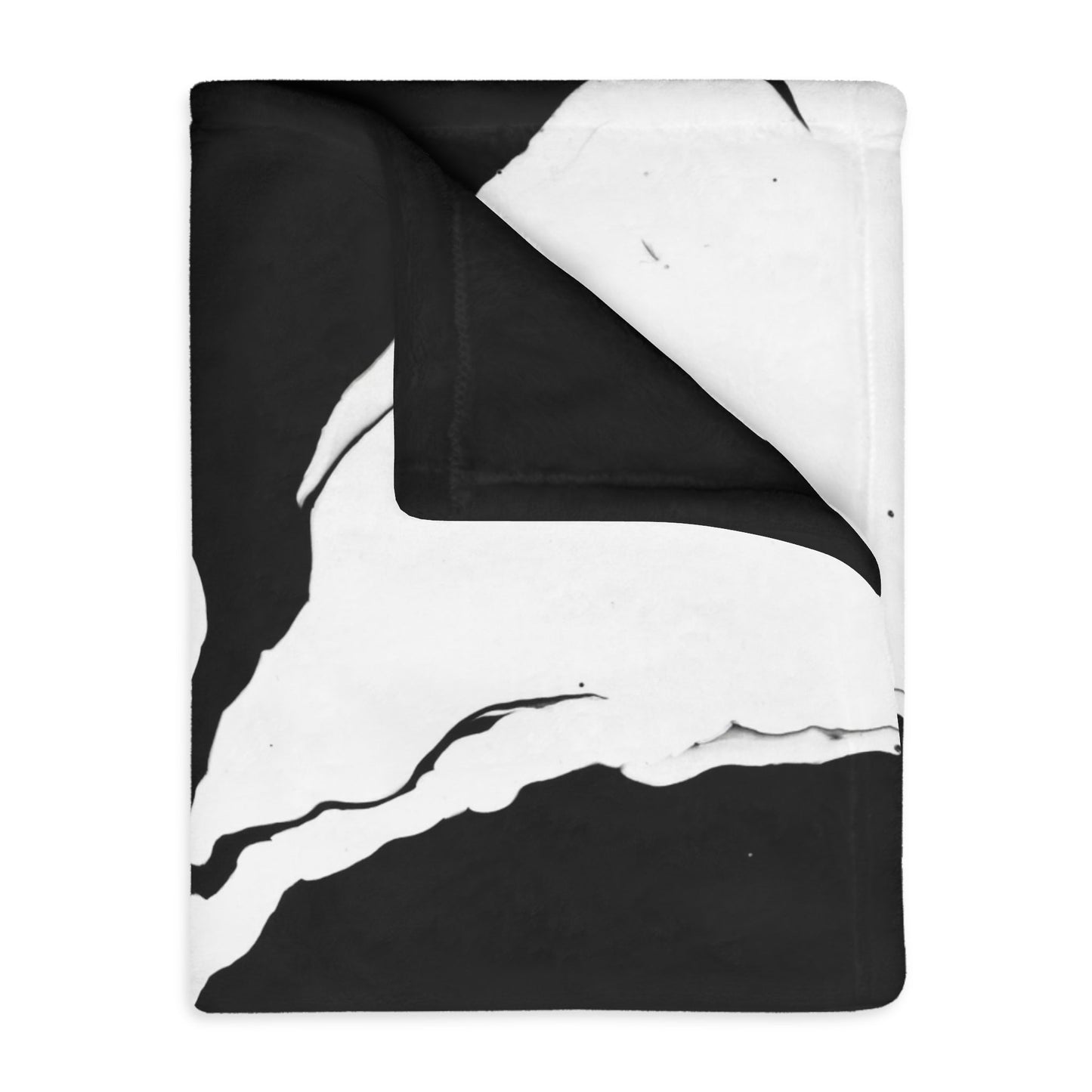 Positive and Negative - Velveteen Microfiber Blanket