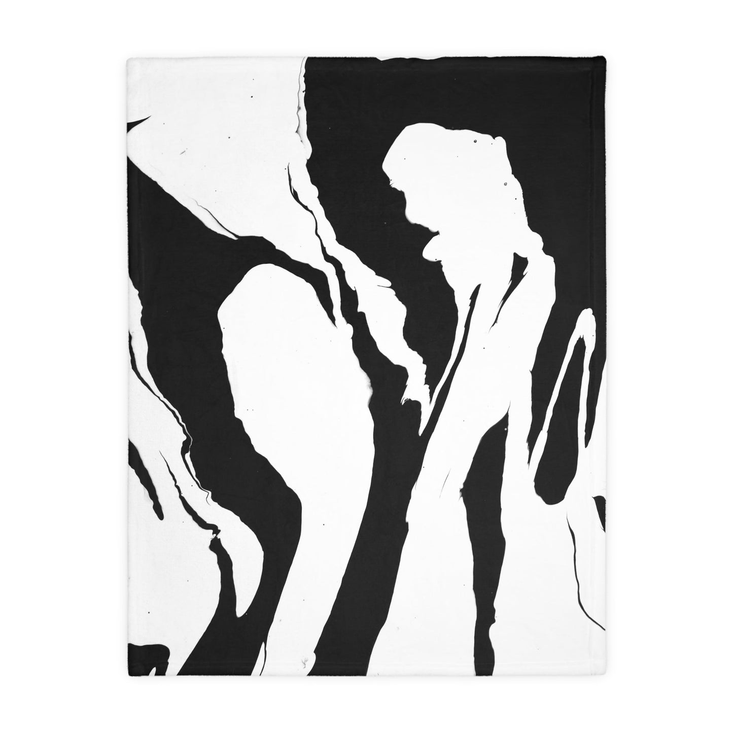 Positive and Negative - Velveteen Microfiber Blanket