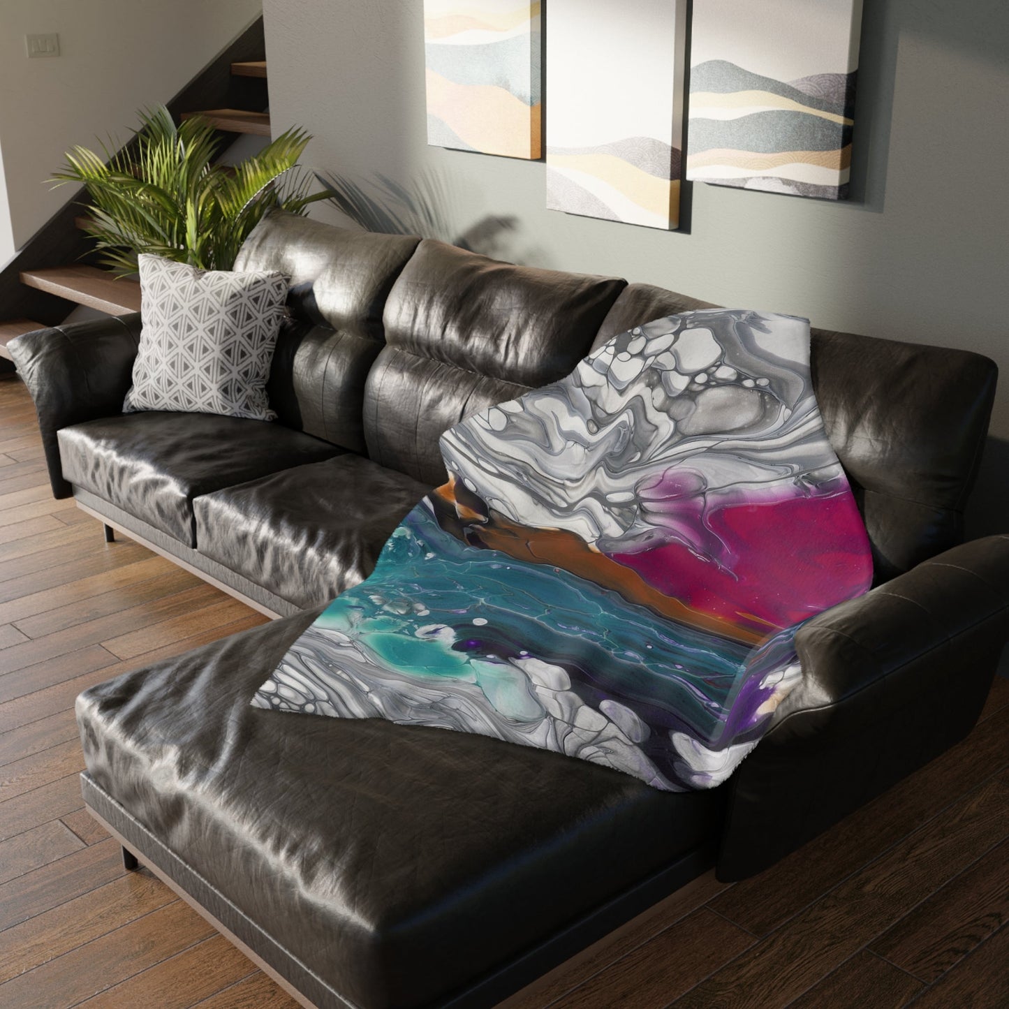Against The Current - Velveteen Microfiber Blanket