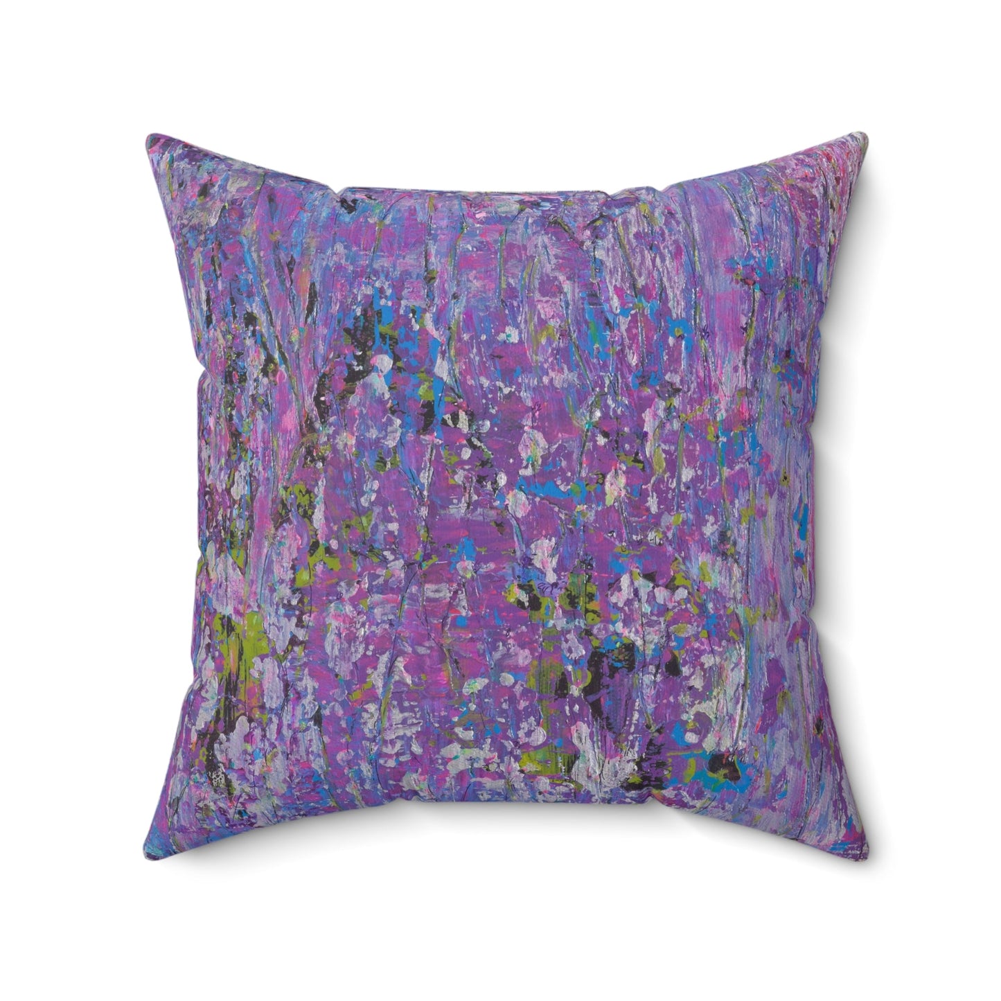Meadow Sunrise - Faux Suede Pillow