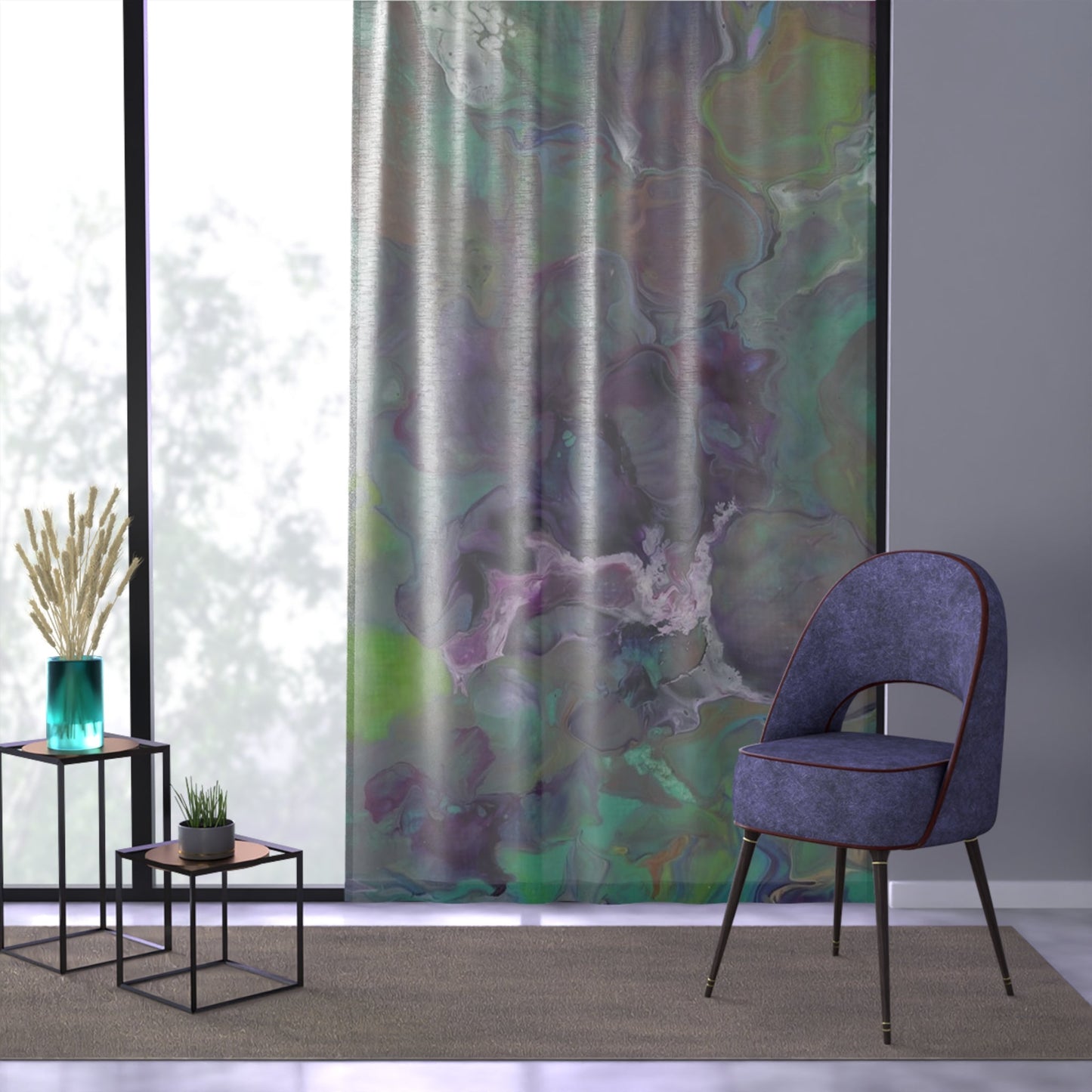 'Coral Reef' - Sheer Curtain