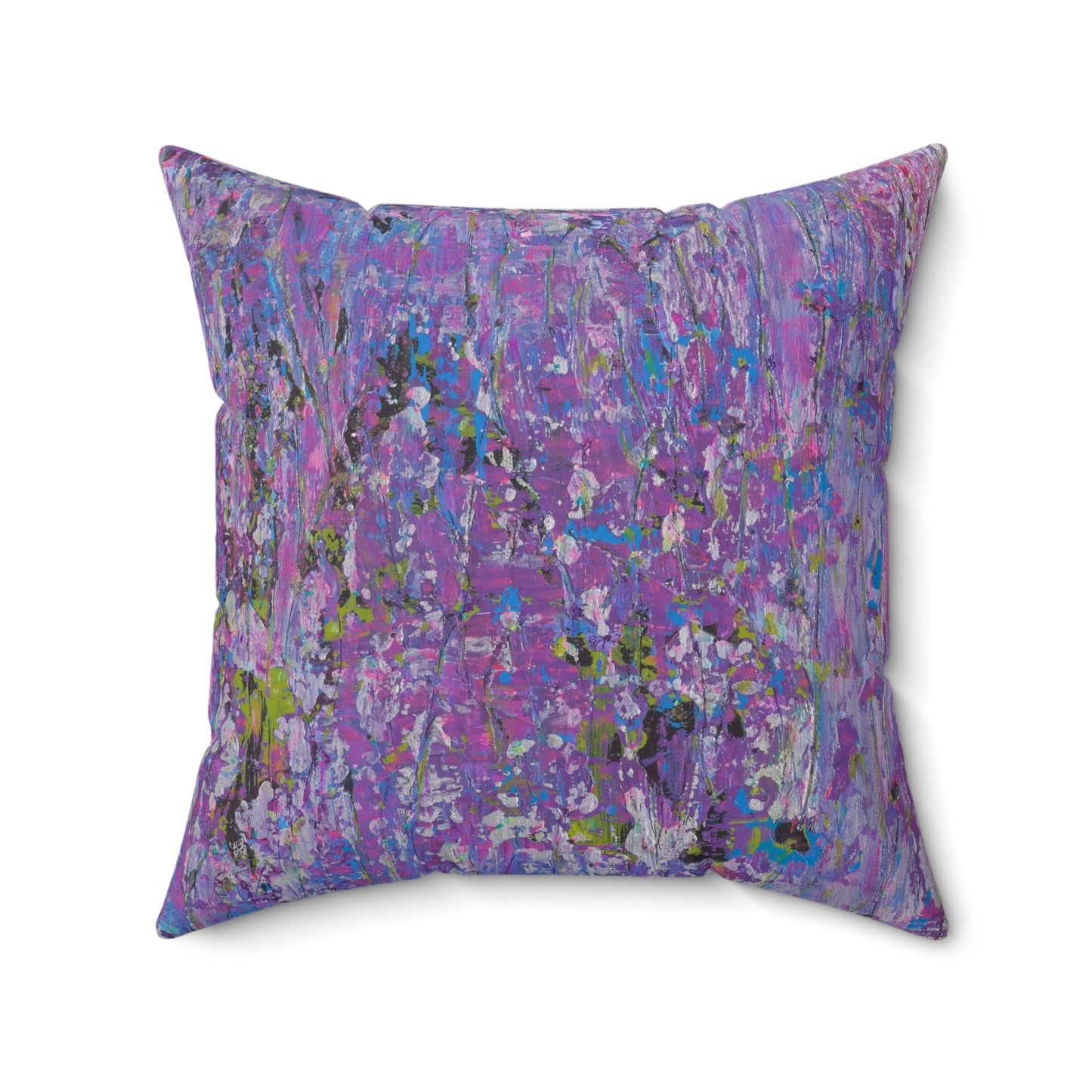 Meadow Sunrise - Faux Suede Pillow