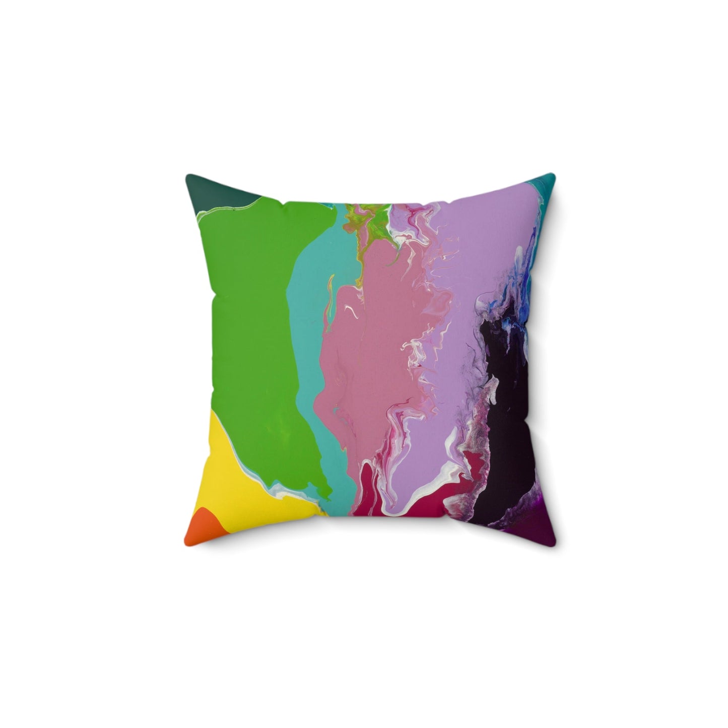 Playing With Rainbows - Faux Suede Pillow