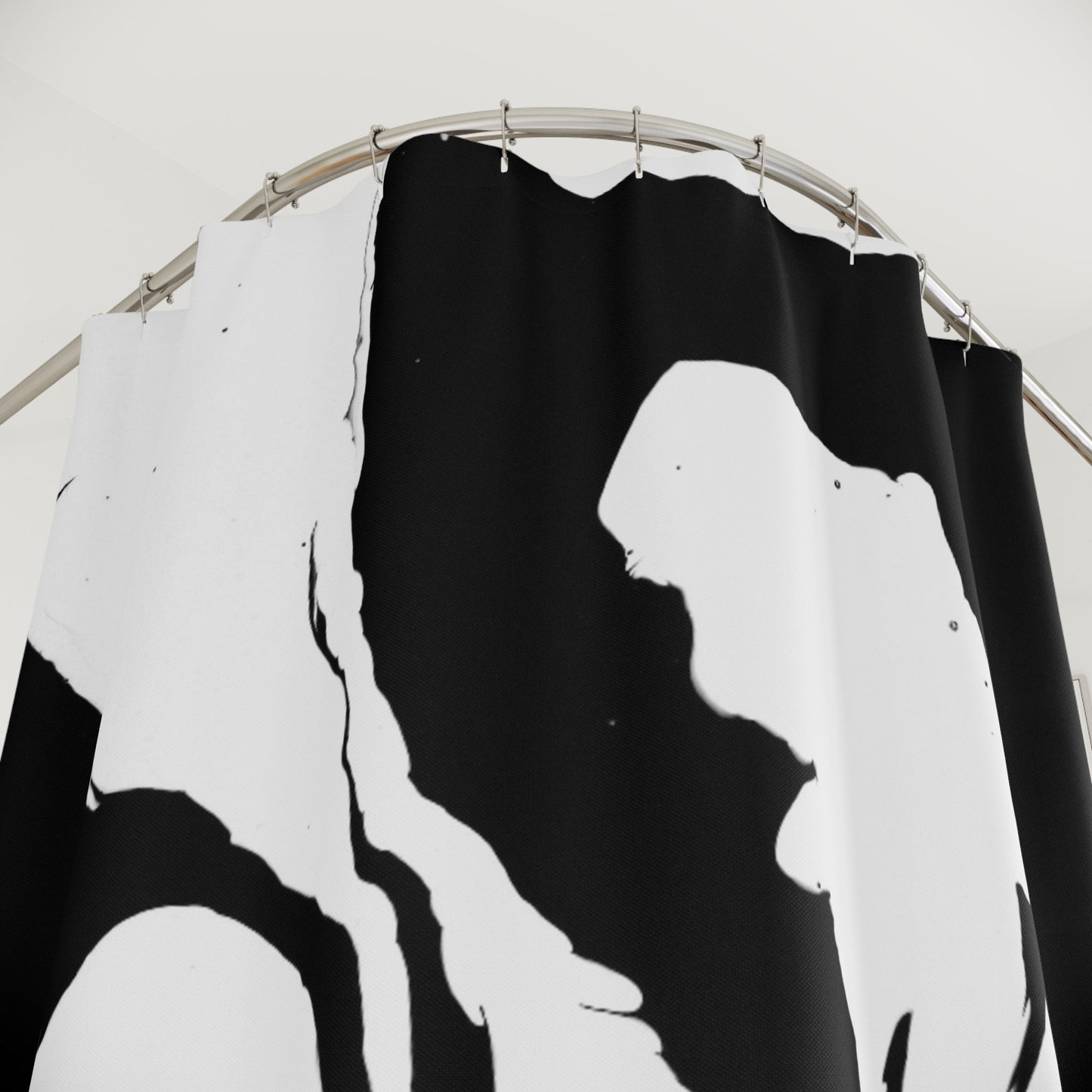 Positive and Negative - Shower Curtain