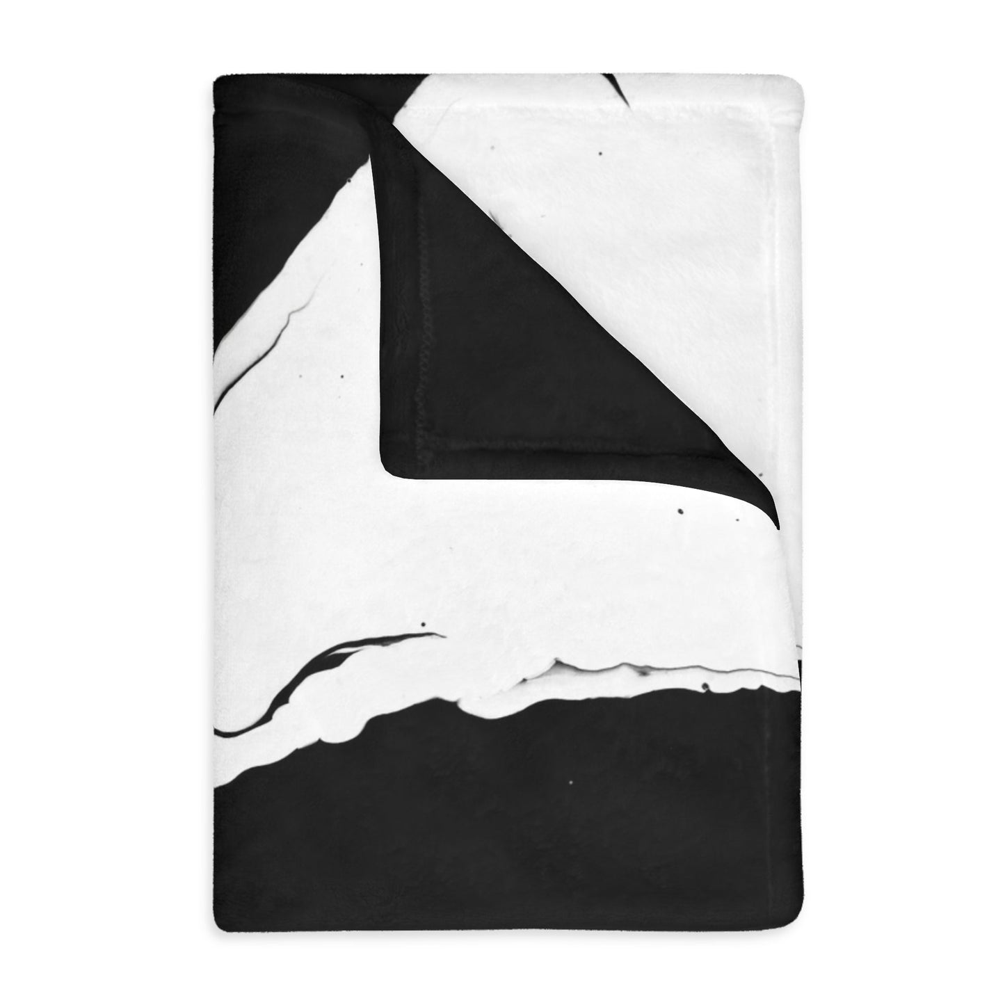 Positive and Negative - Velveteen Microfiber Blanket