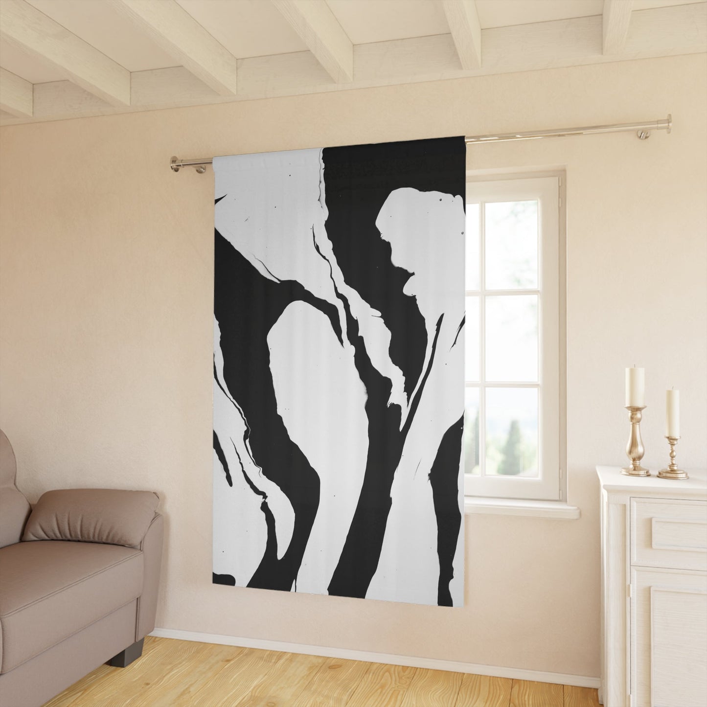 'Positive and Negative' - Black-out Curtain
