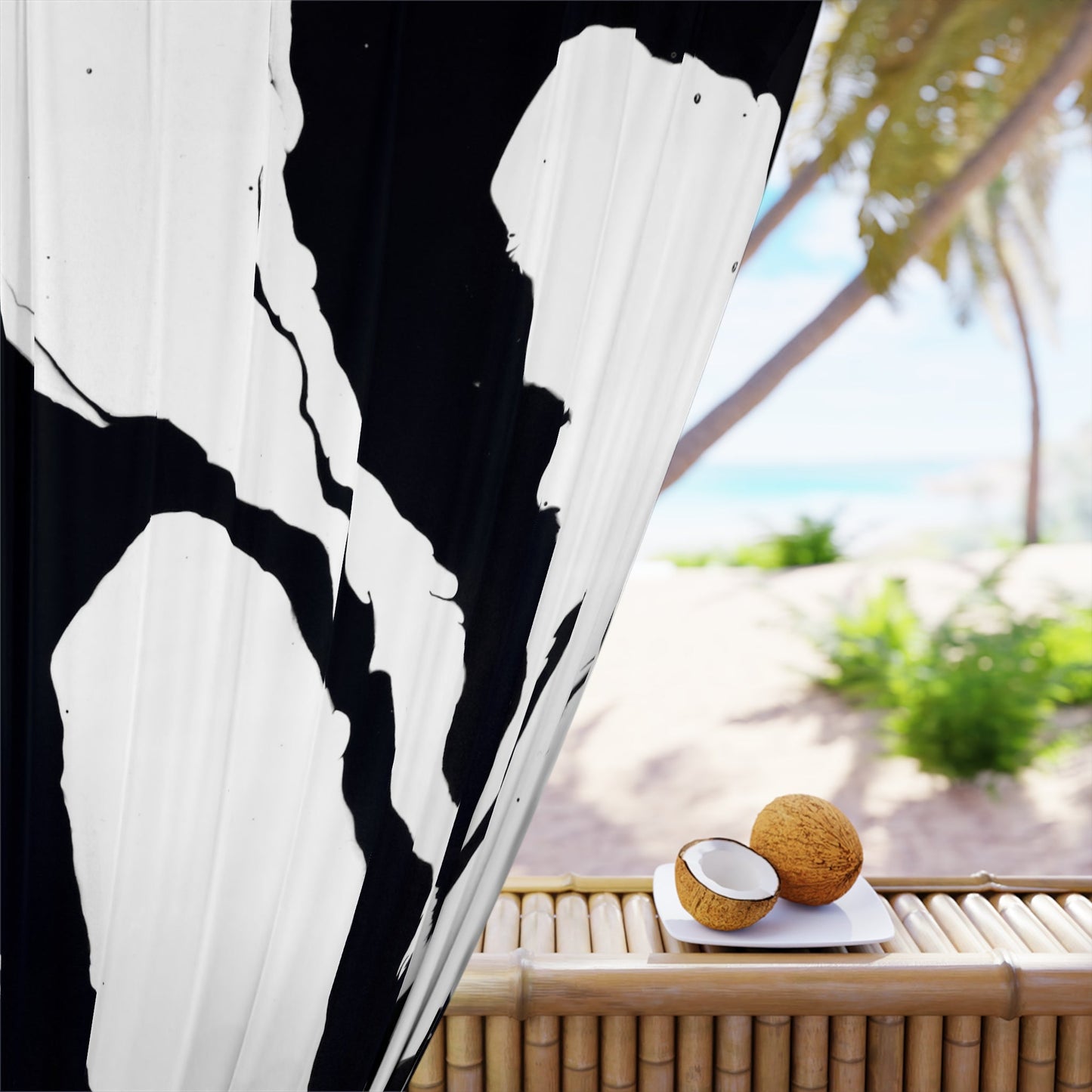 'Positive and Negative' - Black-out Curtain