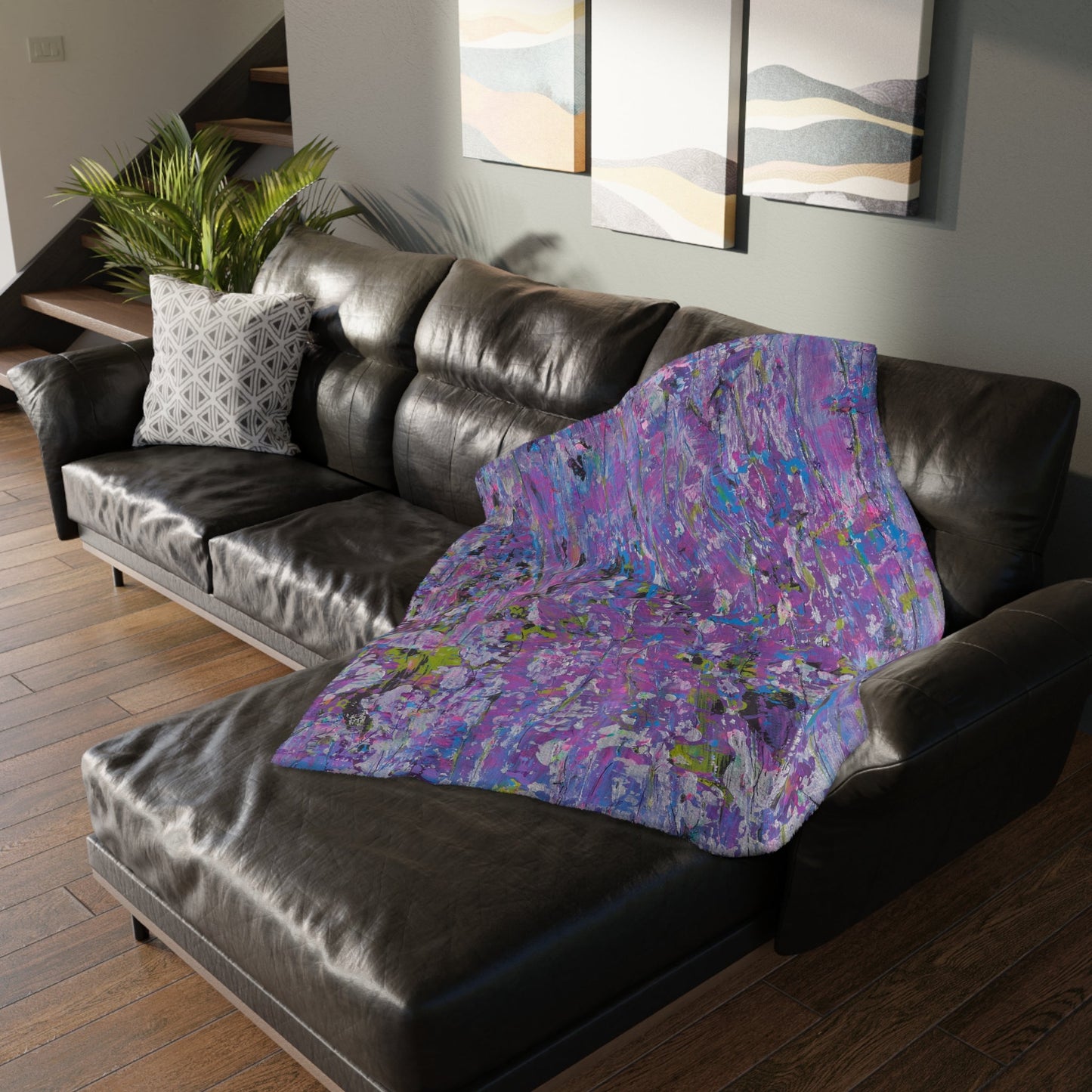 Meadow Sunrise - Velveteen Microfiber Blanket