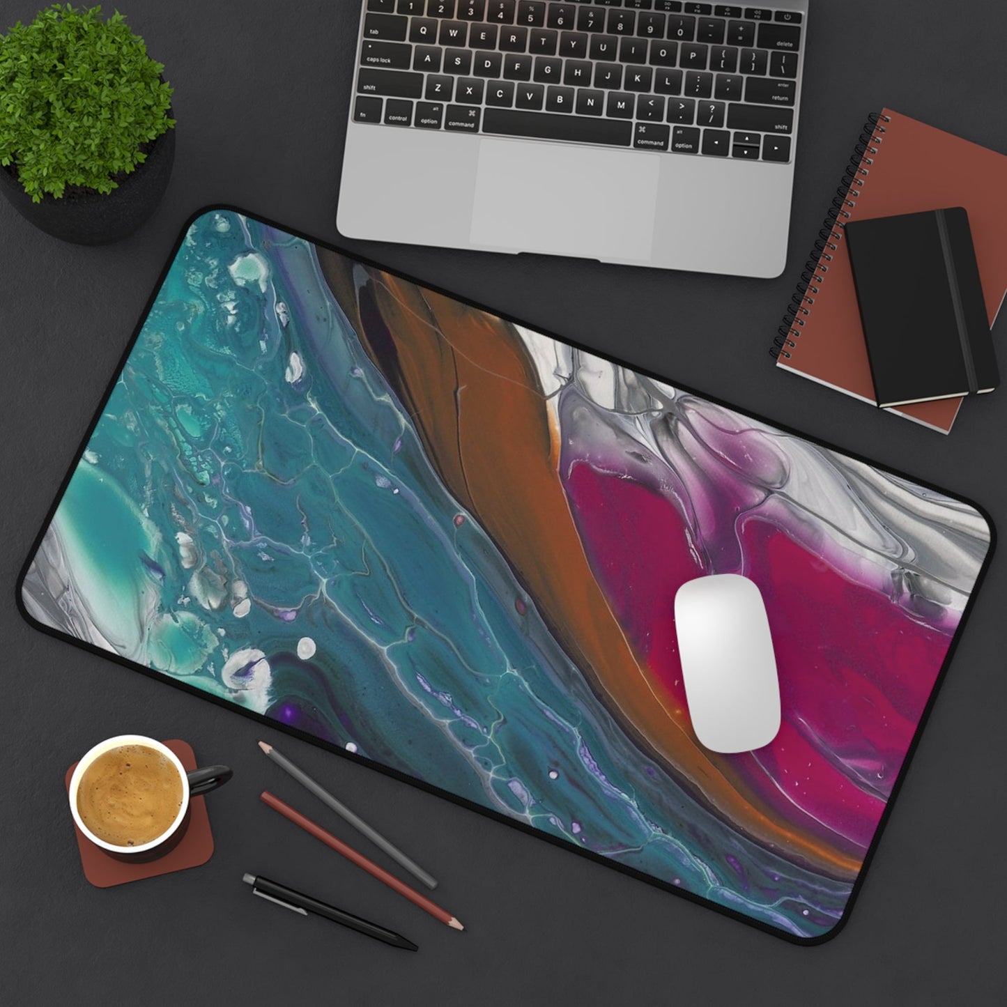 'Against The Current' - Desk or Workspace Mat