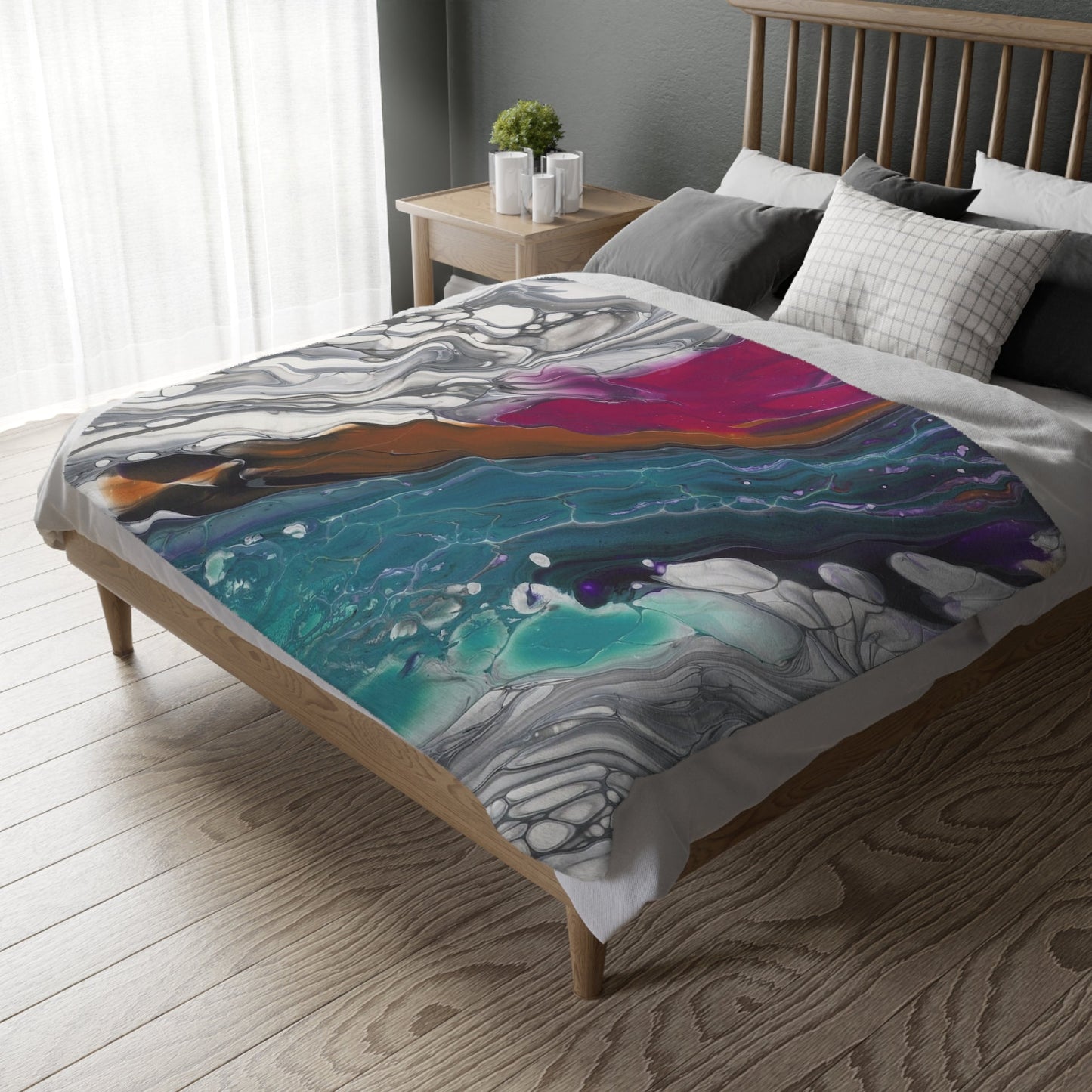 Against The Current - Velveteen Microfiber Blanket