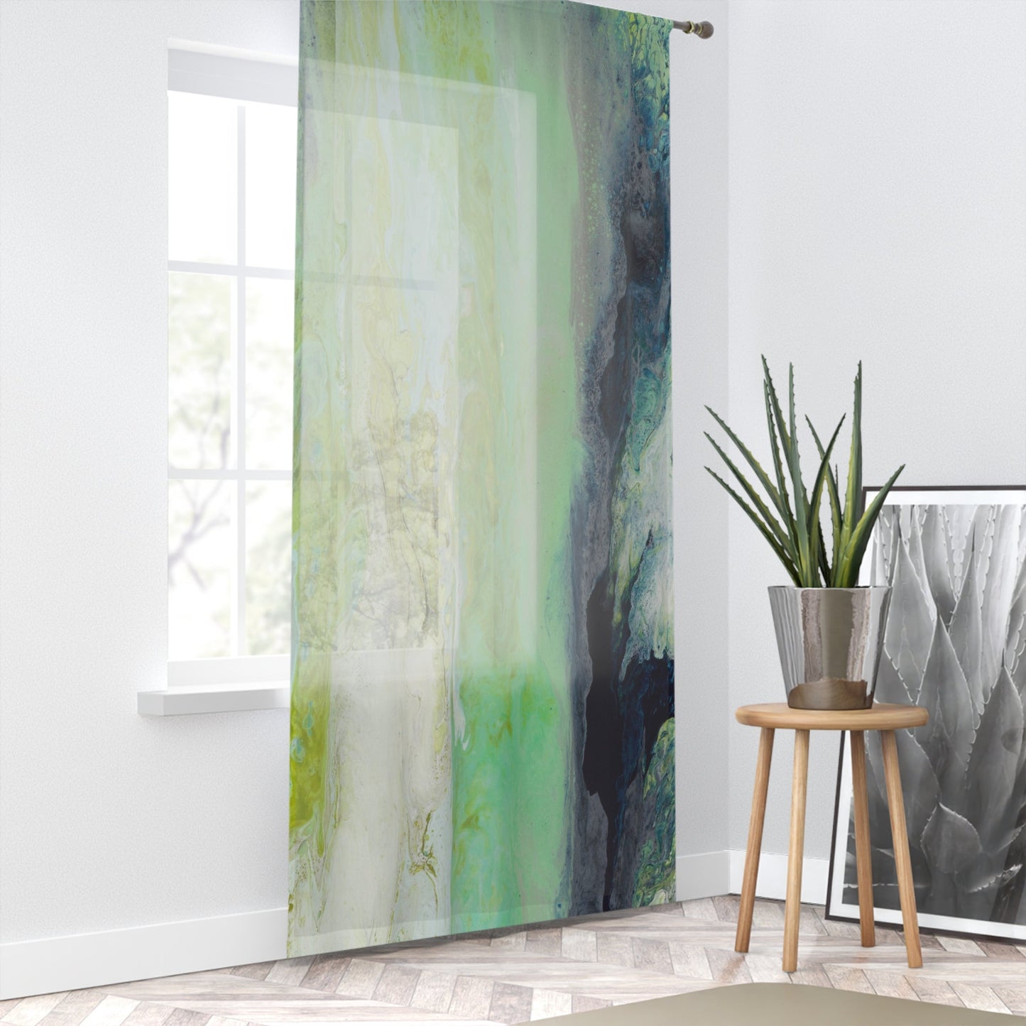 'Rainy Day Sunshine' - Sheer Curtain