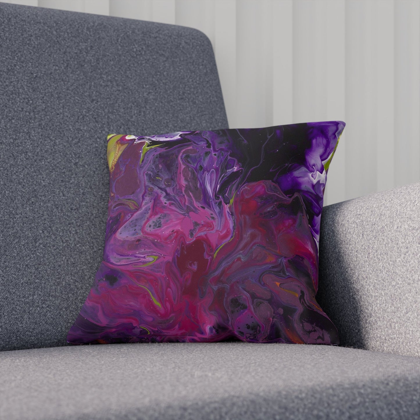 'Blooming Gorgeous' - Faux Suede Pillow