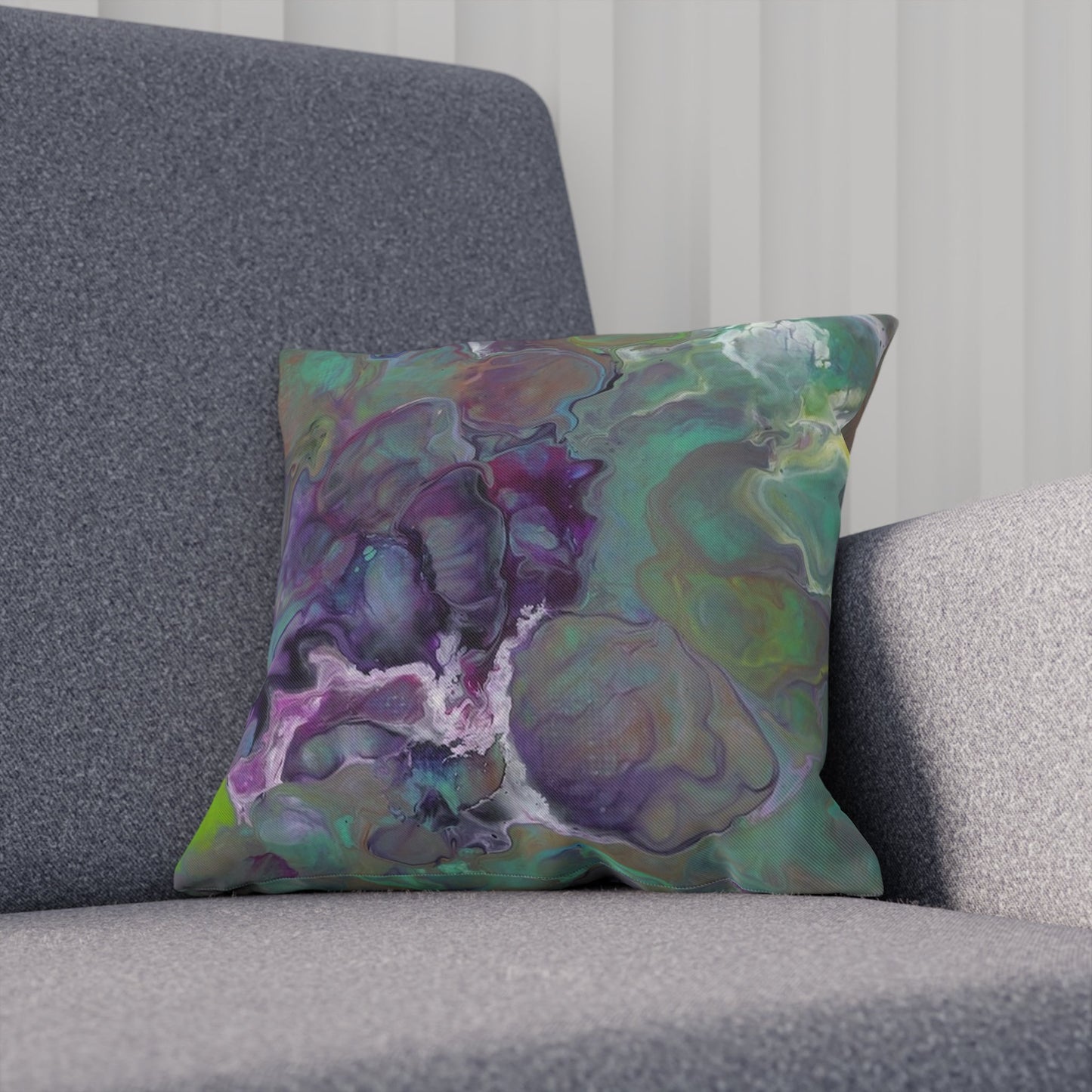 'Coral Reef' - Faux Suede Pillow